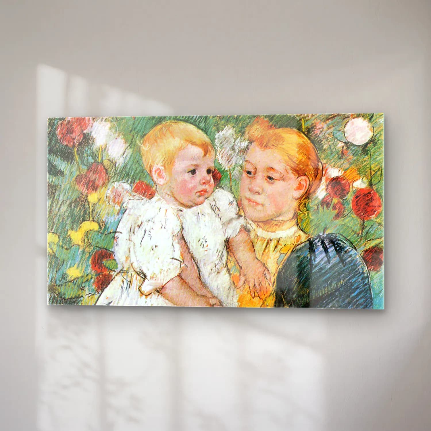 Mary Cassatt – In the garden cam tablo — sağ açıdan görünüm