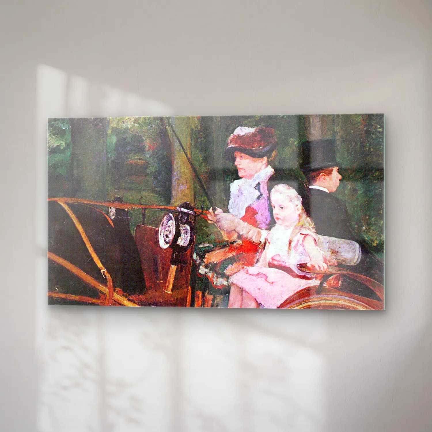 Mary Cassatt – In the wagon cam tablo — sağ açıdan görünüm
