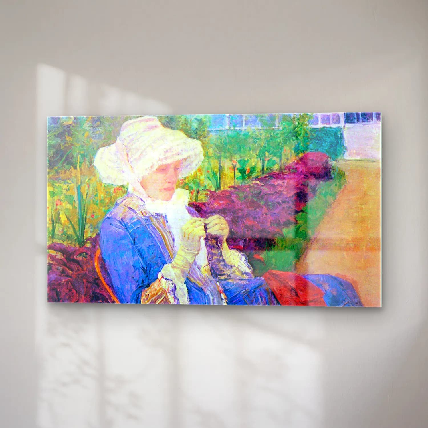 Mary Cassatt – Lydia in the garden of Marly cam tablo — sağ açıdan görünüm