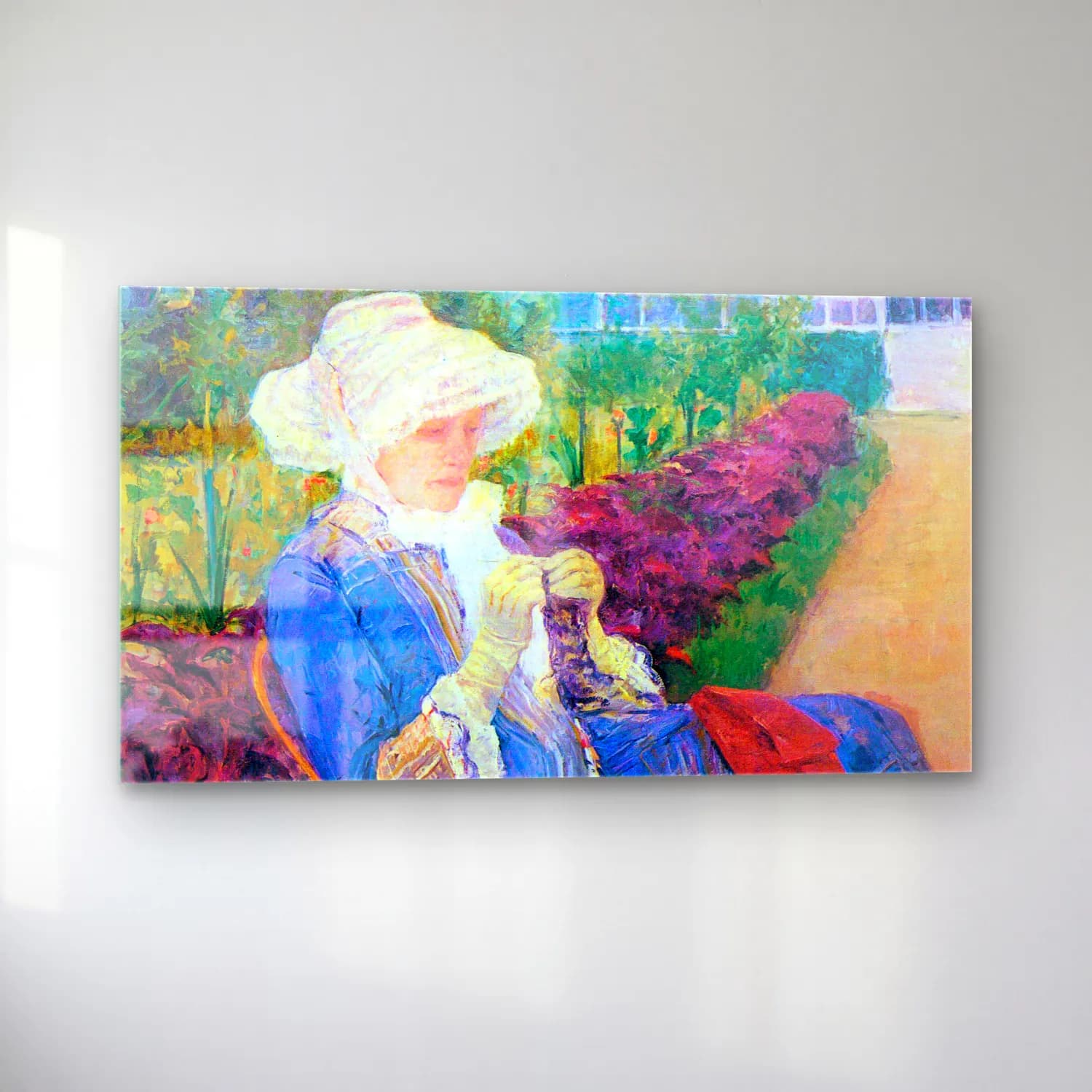 Mary Cassatt – Lydia in the garden of Marly cam tablo — sol açıdan görünüm