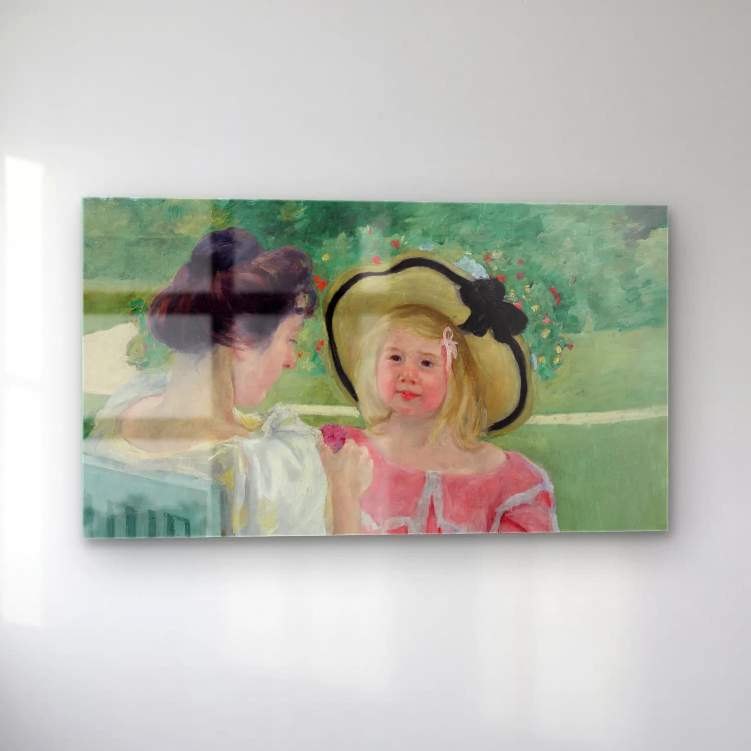 Mary Cassatt – Mary Cassatt - In the Garden cam tablo — sol açıdan görünüm