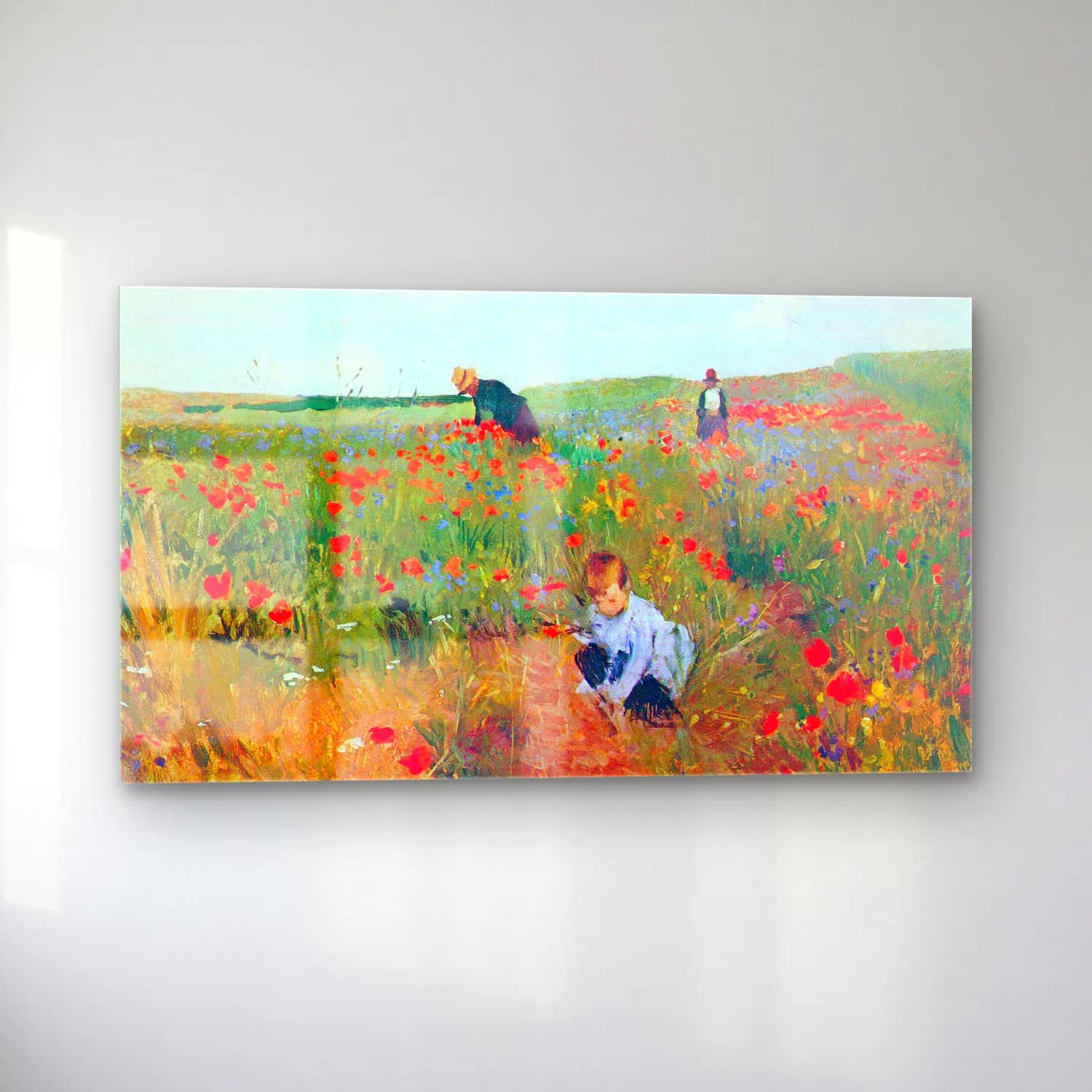 Mary Cassatt – Poppy in the field cam tablo — sol açıdan görünüm