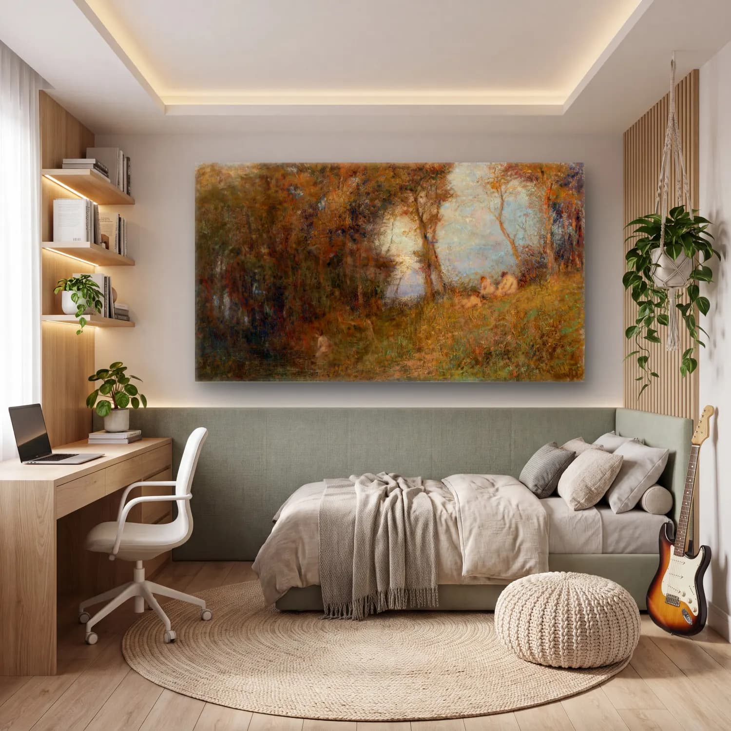 Frederick Mccubbin – Afterglow cam tablo — genç odasında