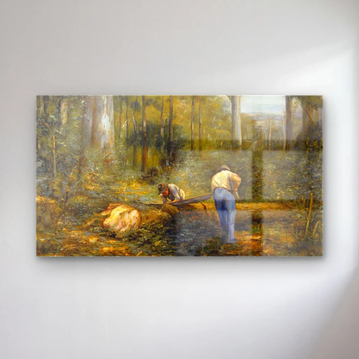 Frederick Mccubbin – Bush Sawyers cam tablo — Frederick Mccubbin – Bush Sawyers — empresyonist sepette mantarlar
