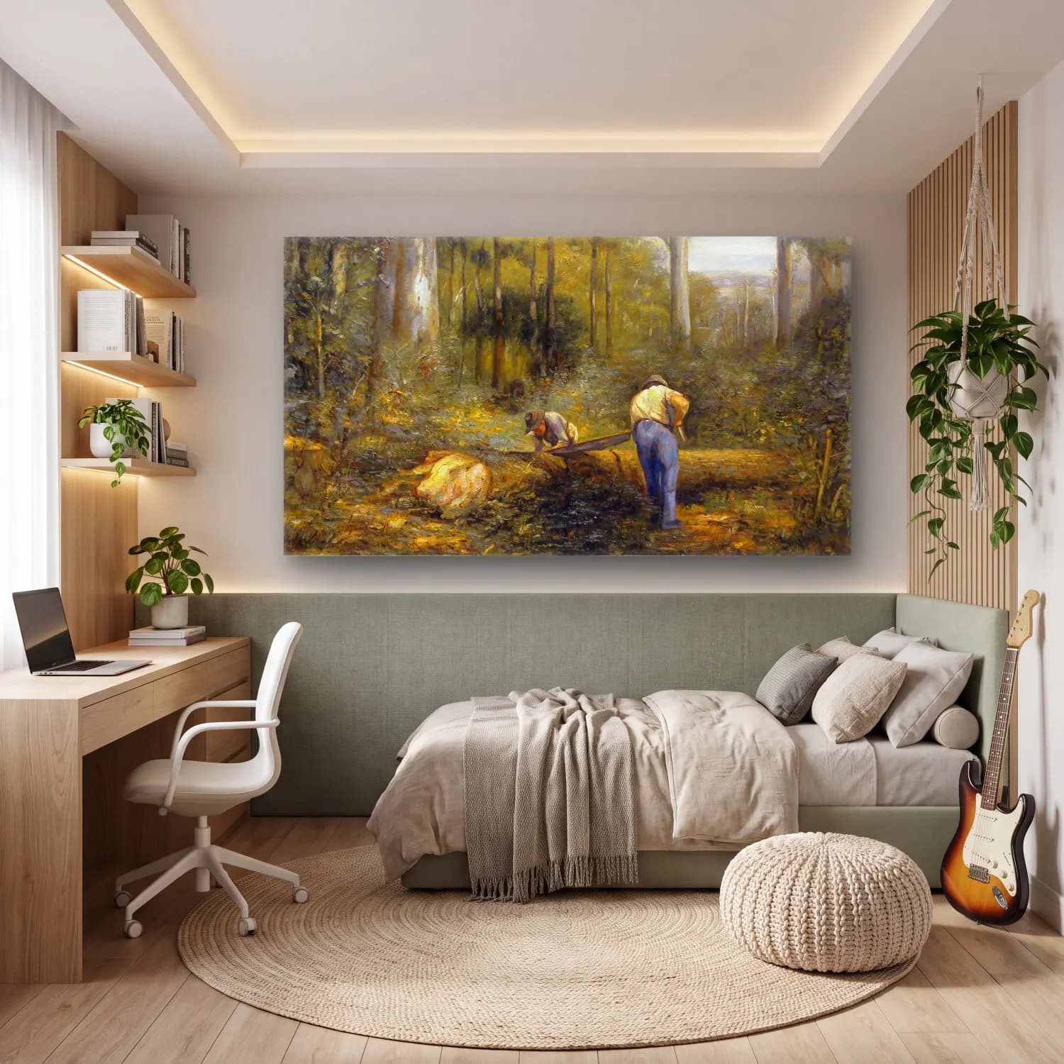 Frederick Mccubbin – Bush Sawyers cam tablo — genç odasında