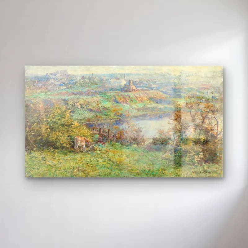 Frederick Mccubbin – Coming of Spring cam tablo — Frederick Mccubbin – Coming of Spring — empresyonist kırda nehir