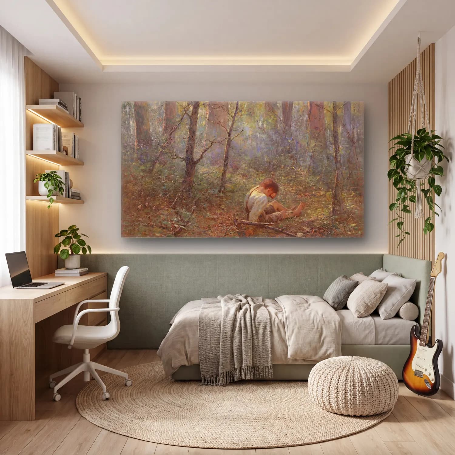 Frederick Mccubbin – Lost In The Bush cam tablo — genç odasında