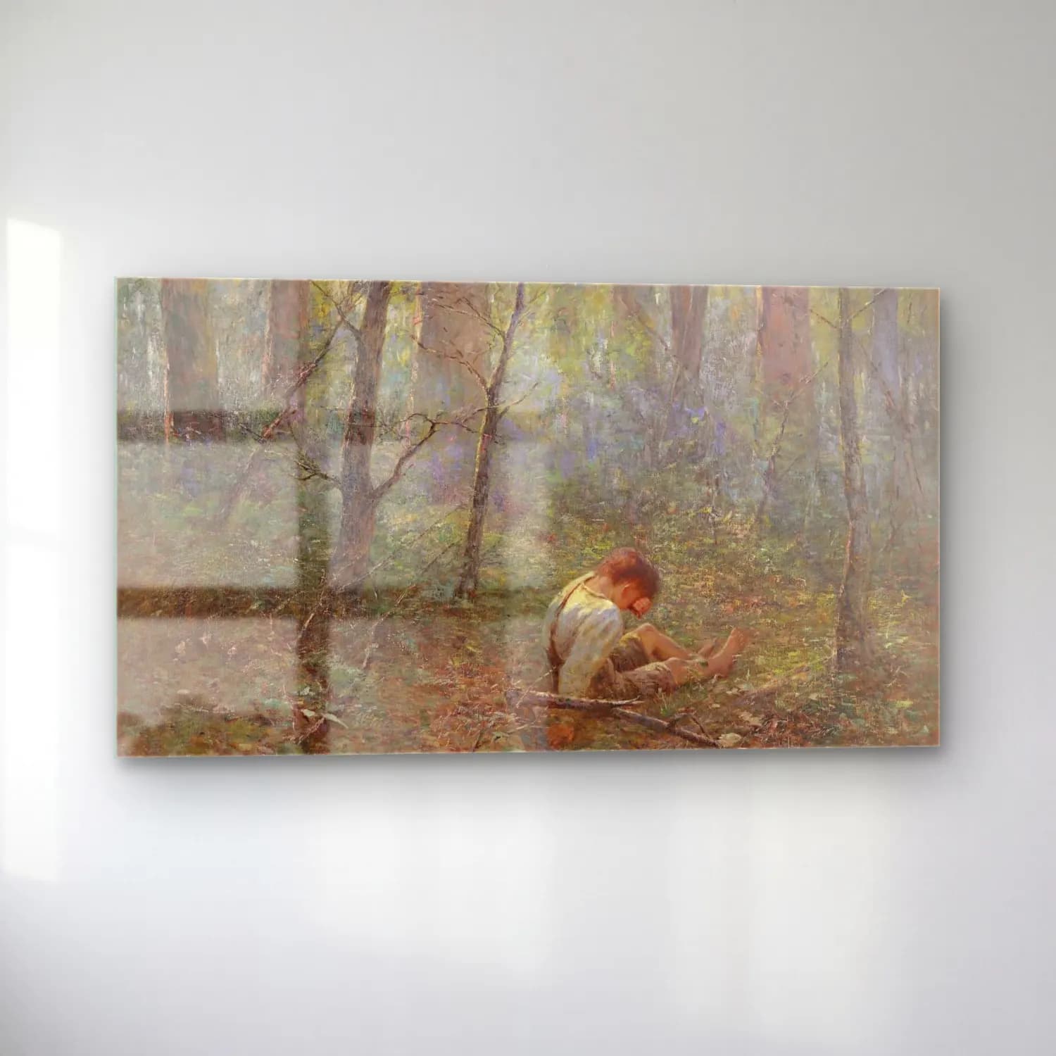 Frederick Mccubbin – Lost In The Bush cam tablo — sol açıdan görünüm