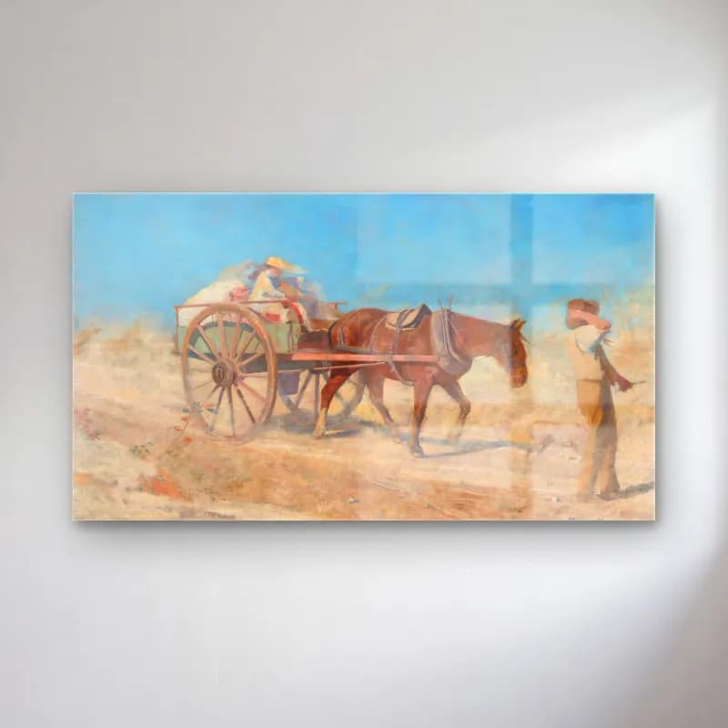 Frederick Mccubbin – The North Wind cam tablo — Frederick Mccubbin – The North Wind — empresyonist atlı