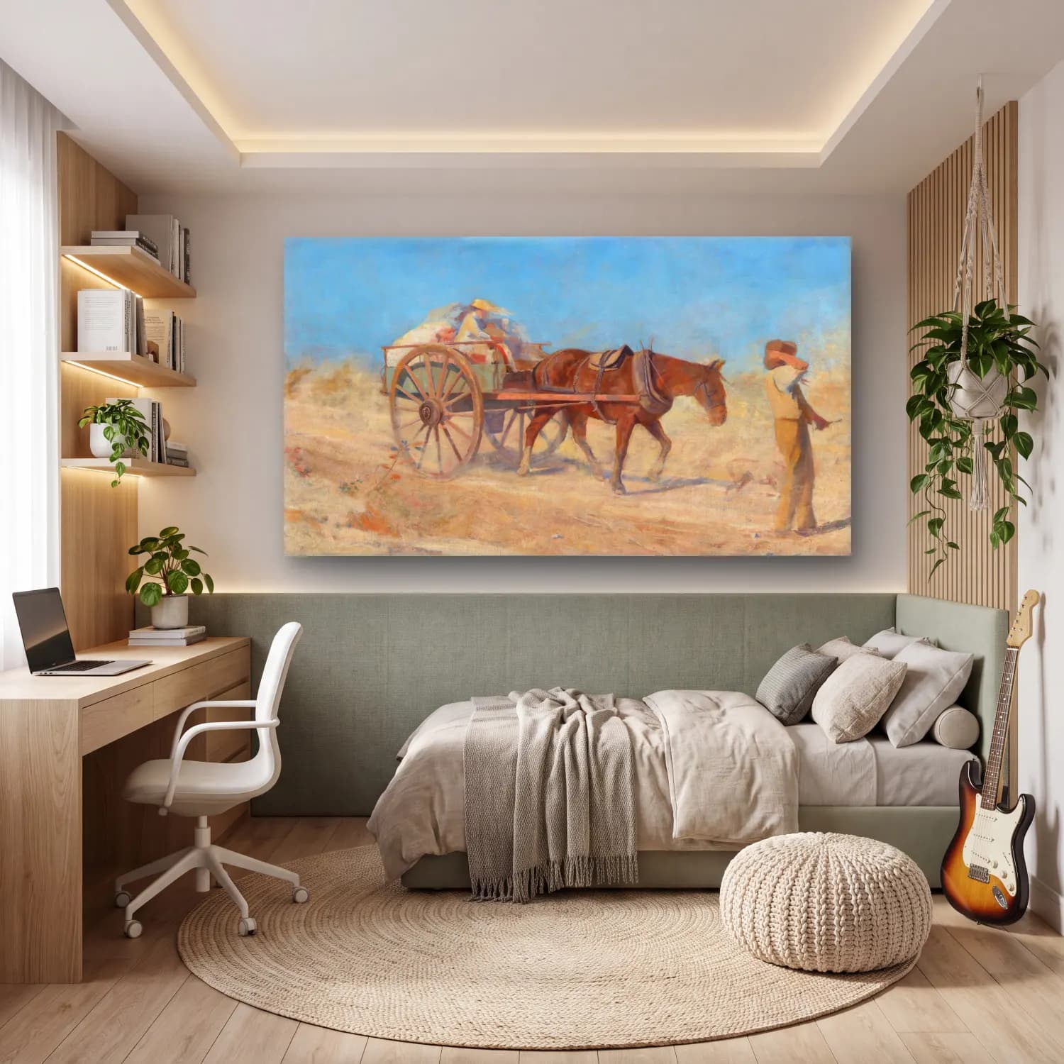 Frederick Mccubbin – The North Wind cam tablo — genç odasında