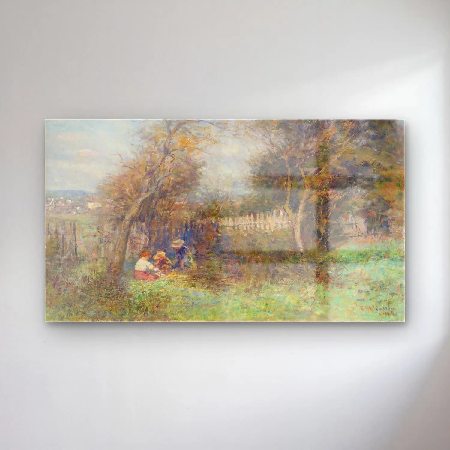 Frederick Mccubbin – Winter s Morning cam tablo — Frederick Mccubbin – Winter s Morning — empresyonist bahçeli kulübe