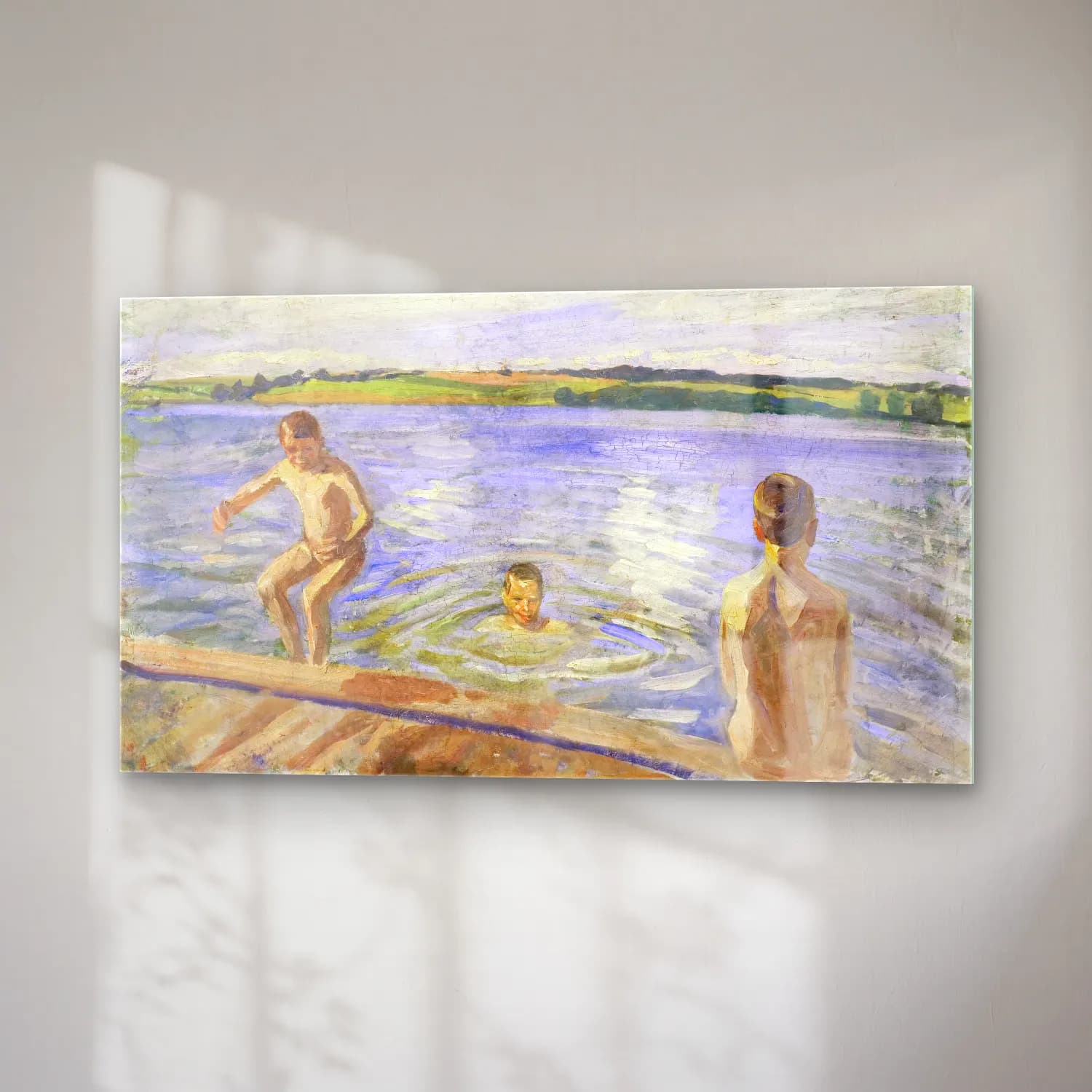 Peter Hansen – Boys Bathing cam tablo — sağ açıdan görünüm