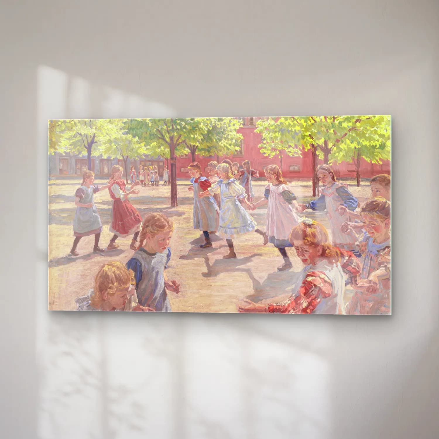 Peter Hansen – Playing Children, Meadow Square cam tablo — sağ açıdan görünüm