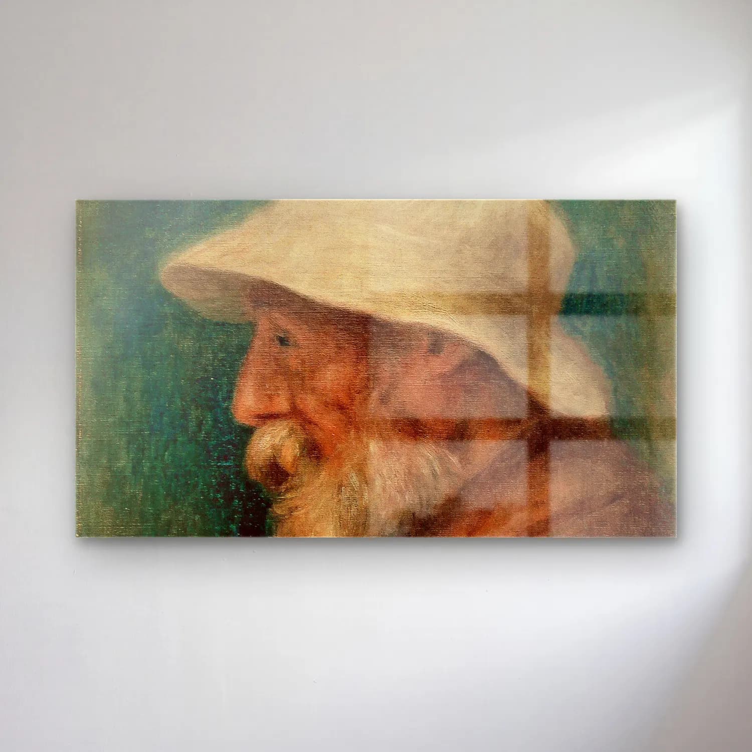 Pierre-Auguste Renoir – Autoportrait cam tablo — Pierre-Auguste Renoir – Autoportrait — empresyonist erkek portresi