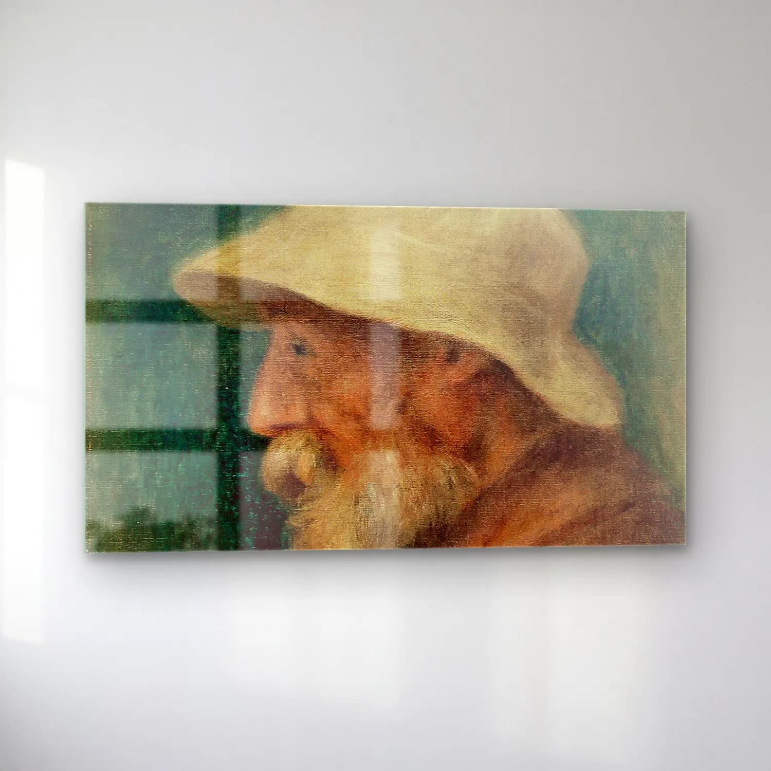 Pierre-Auguste Renoir – Autoportrait cam tablo — sol açıdan görünüm