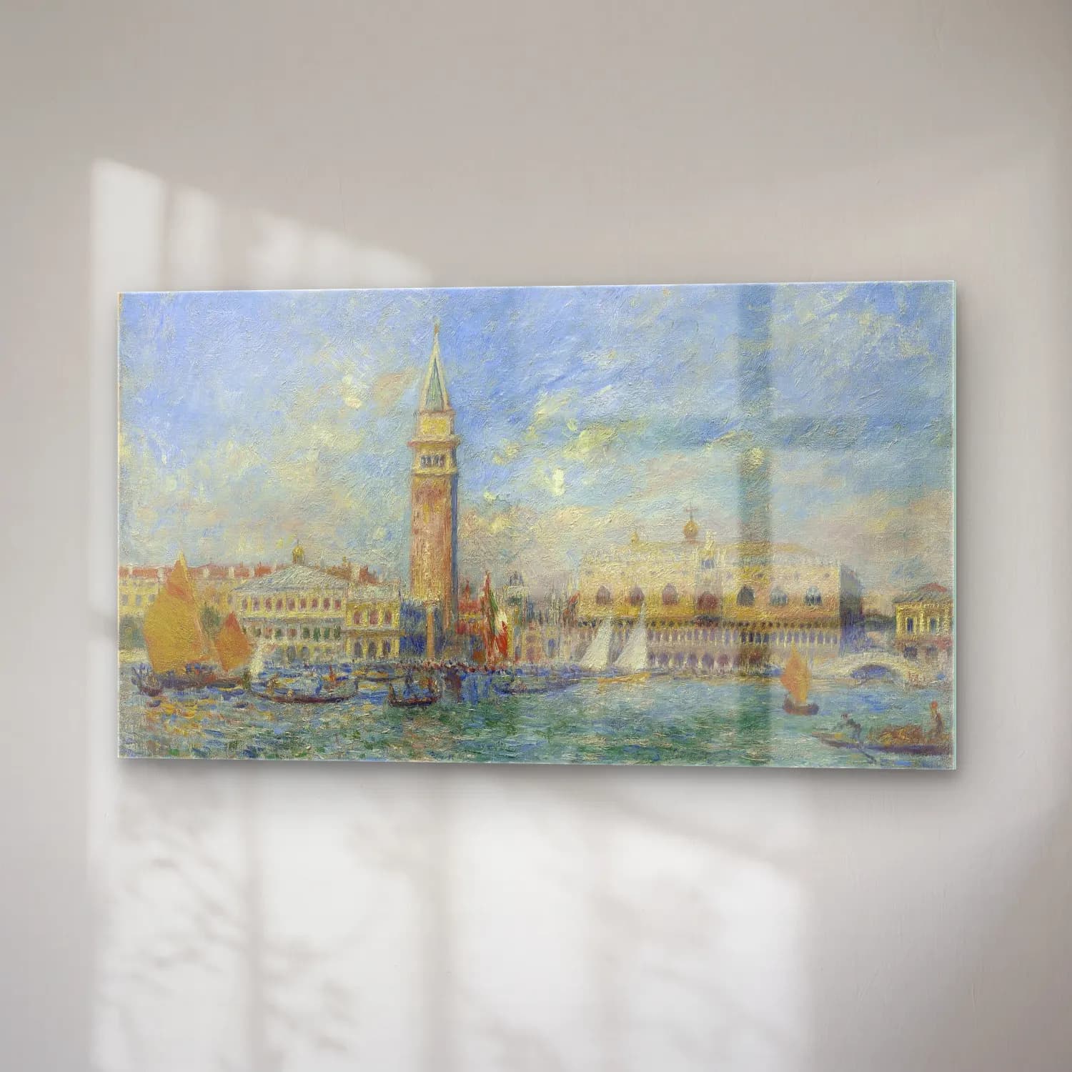 Pierre-Auguste Renoir – Doges Palace, Venice cam tablo — sağ açıdan görünüm
