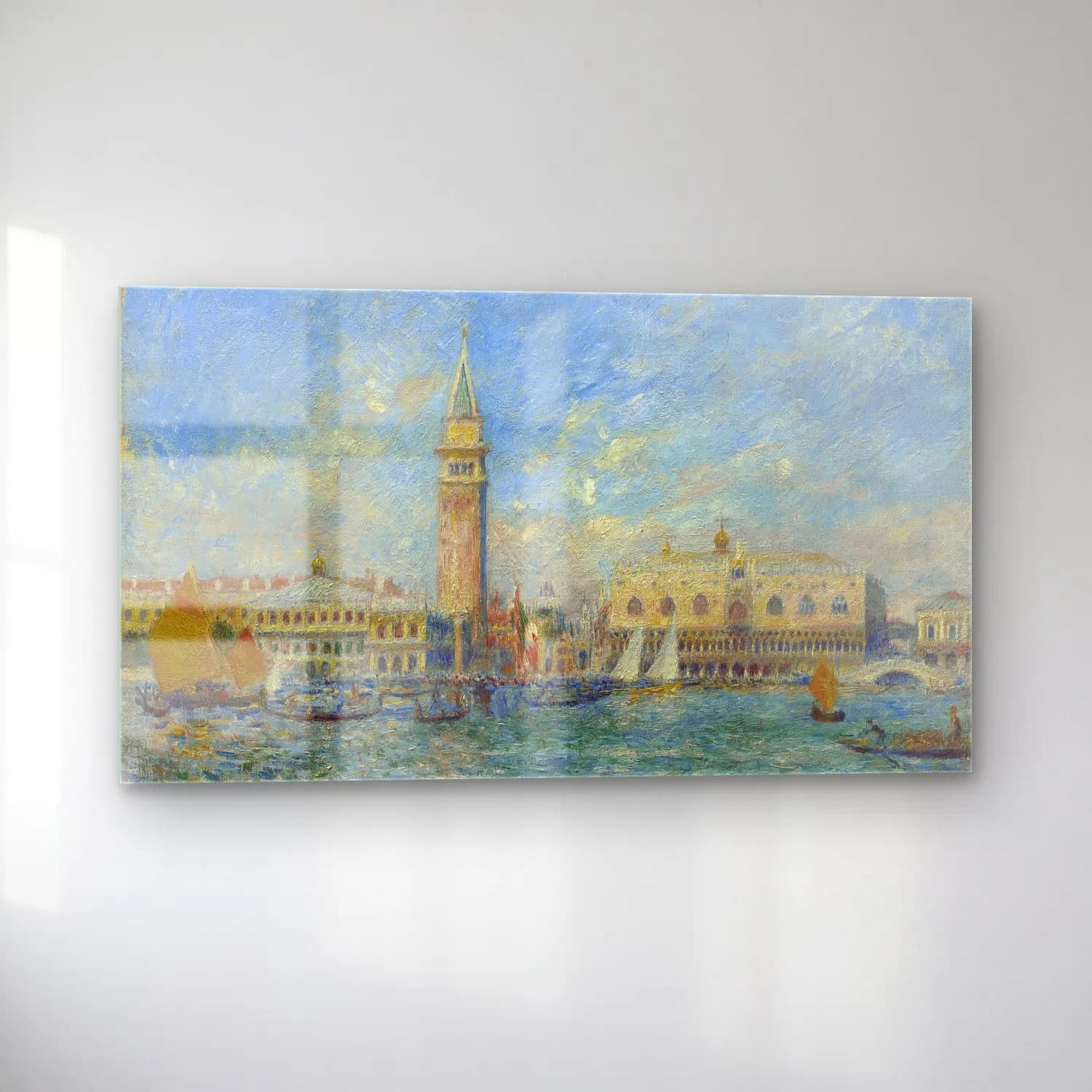 Pierre-Auguste Renoir – Doges Palace, Venice cam tablo — sol açıdan görünüm