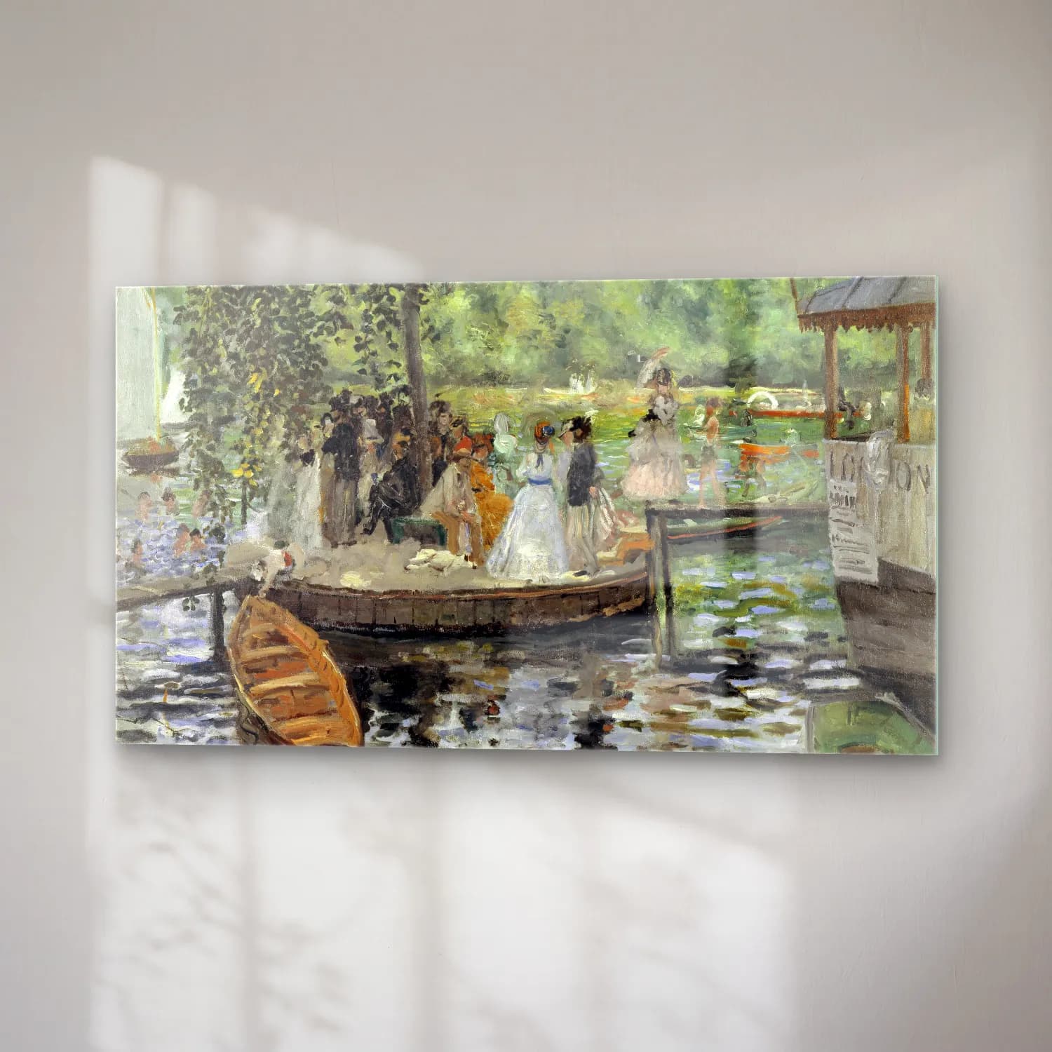 Pierre-Auguste Renoir – La Grenouillere cam tablo — sağ açıdan görünüm