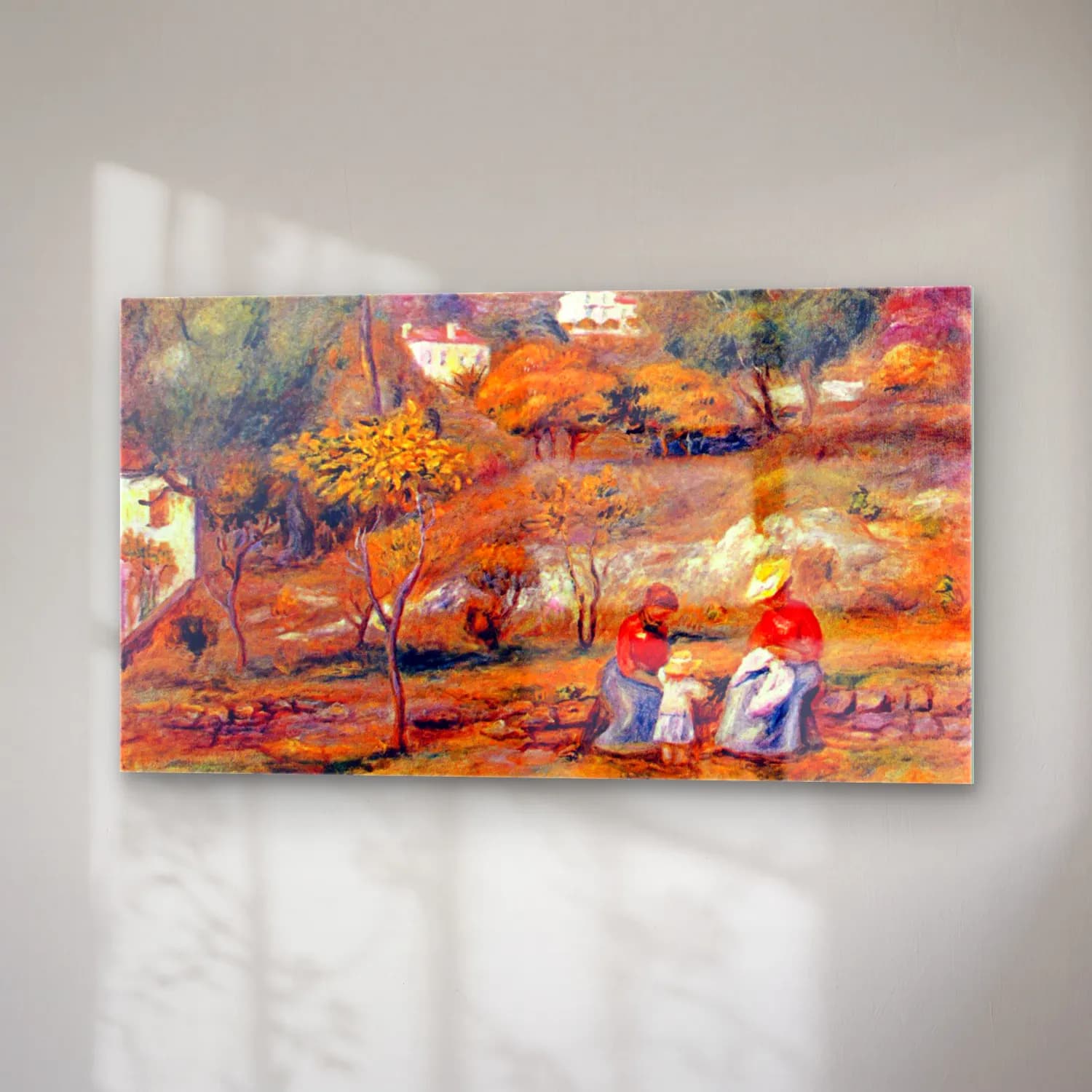 Pierre-Auguste Renoir – Landscape at Cagnes cam tablo — sağ açıdan görünüm