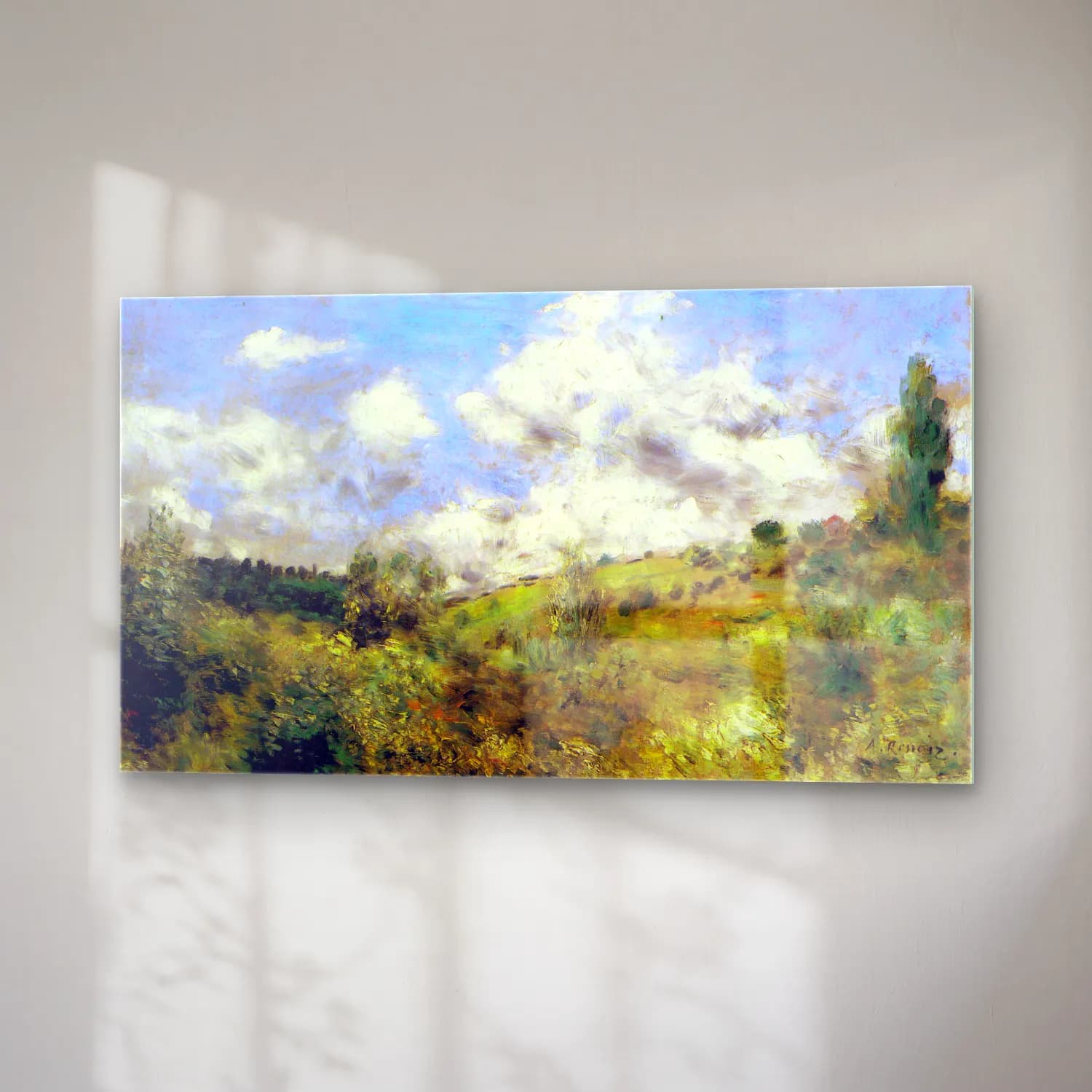 Pierre-Auguste Renoir – Landscape cam tablo — sağ açıdan görünüm