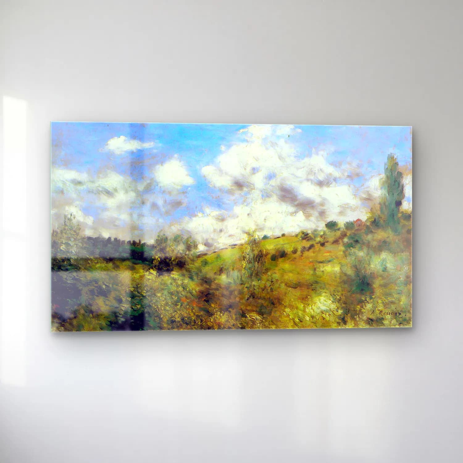 Pierre-Auguste Renoir – Landscape cam tablo — sol açıdan görünüm