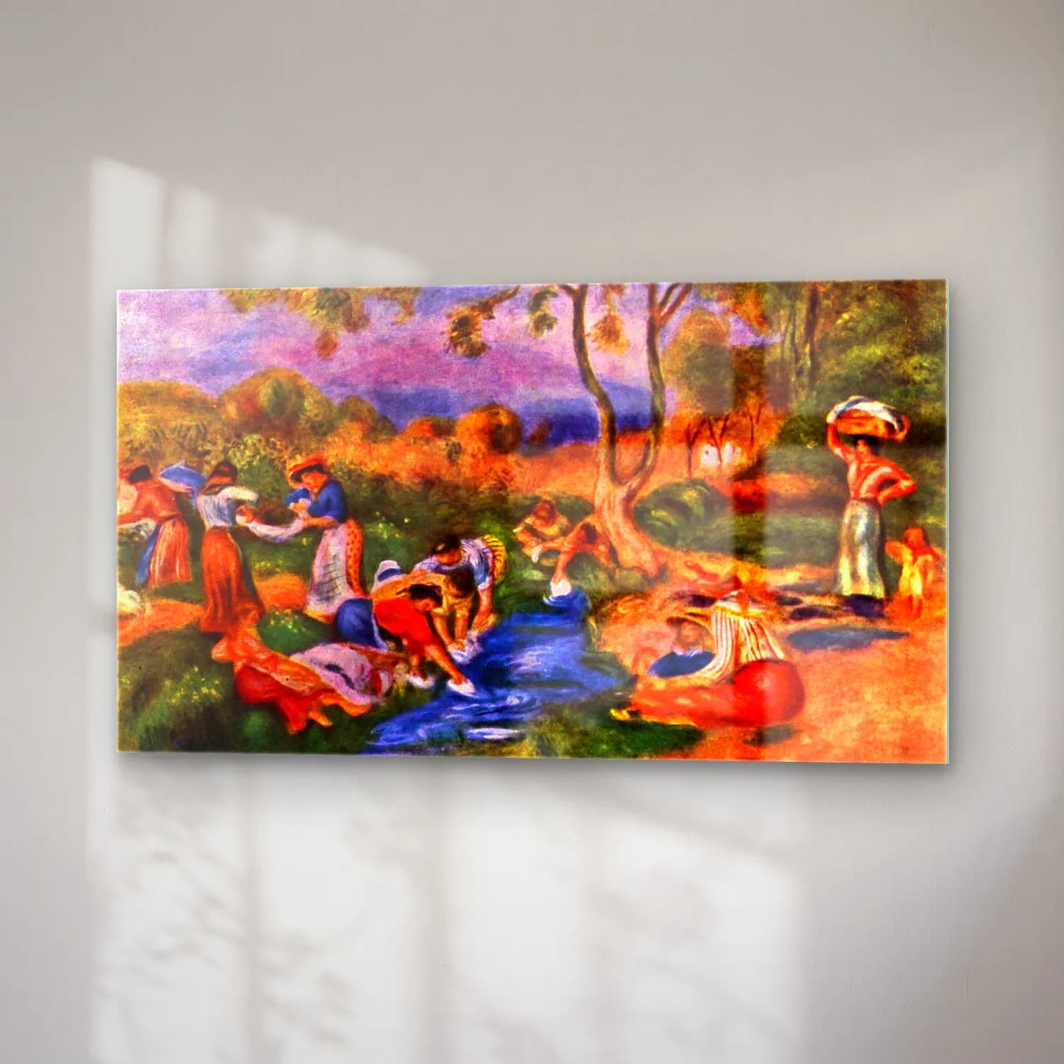 Pierre-Auguste Renoir – Laundresses cam tablo — sağ açıdan görünüm