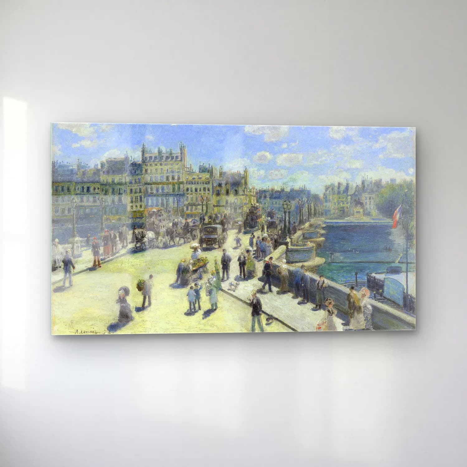 Pierre-Auguste Renoir – Le Pont-Neuf cam tablo — sol açıdan görünüm