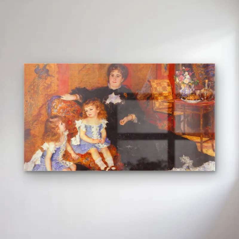 Pierre-Auguste Renoir – Madame Charpentier and her children cam tablo — Pierre-Auguste Renoir – Madame Charpentier and her children — empresyonist anne ve çocuk