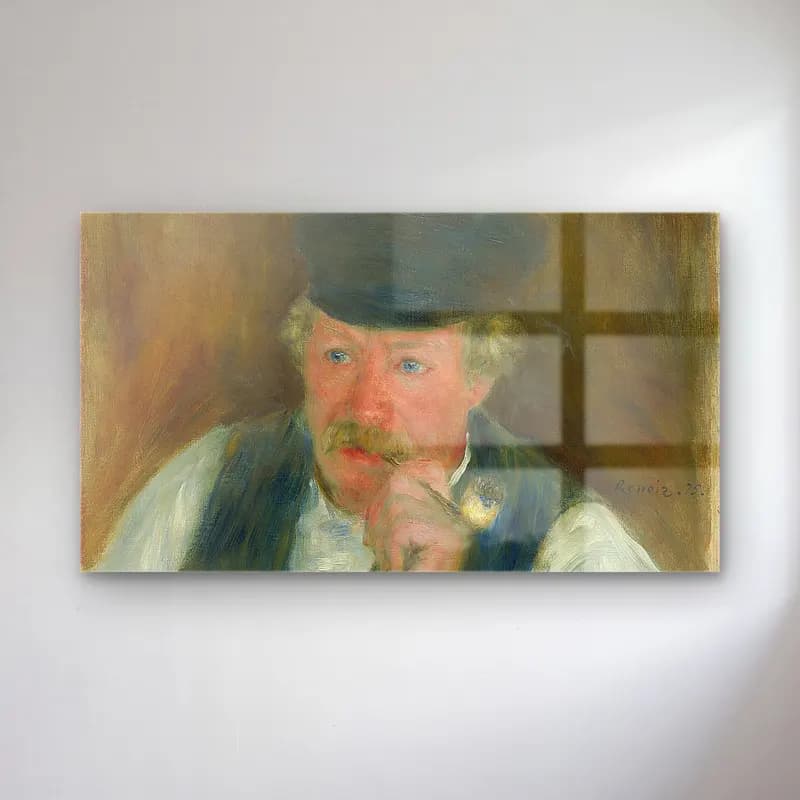 Pierre-Auguste Renoir – Monsieur Fournaise cam tablo — Pierre-Auguste Renoir – Monsieur Fournaise — empresyonist erkek portresi