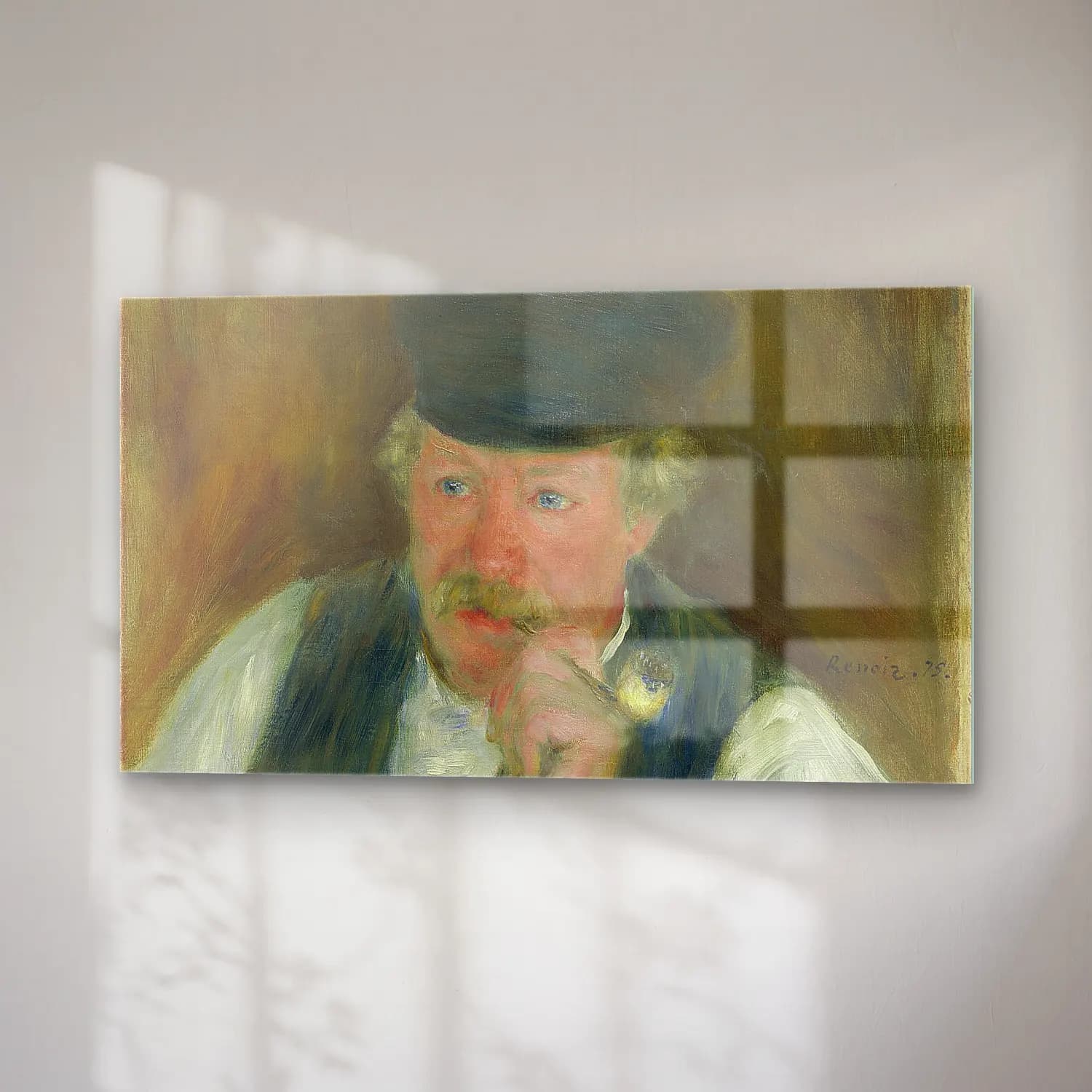 Pierre-Auguste Renoir – Monsieur Fournaise cam tablo — sağ açıdan görünüm