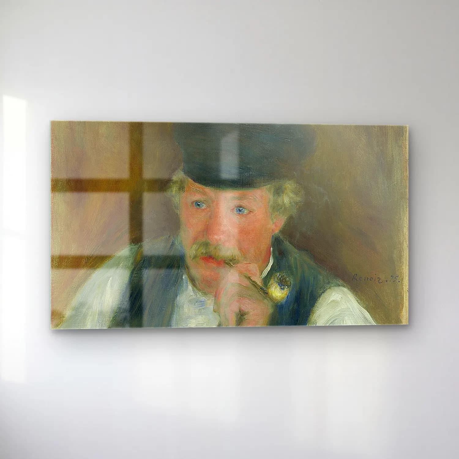Pierre-Auguste Renoir – Monsieur Fournaise cam tablo — sol açıdan görünüm