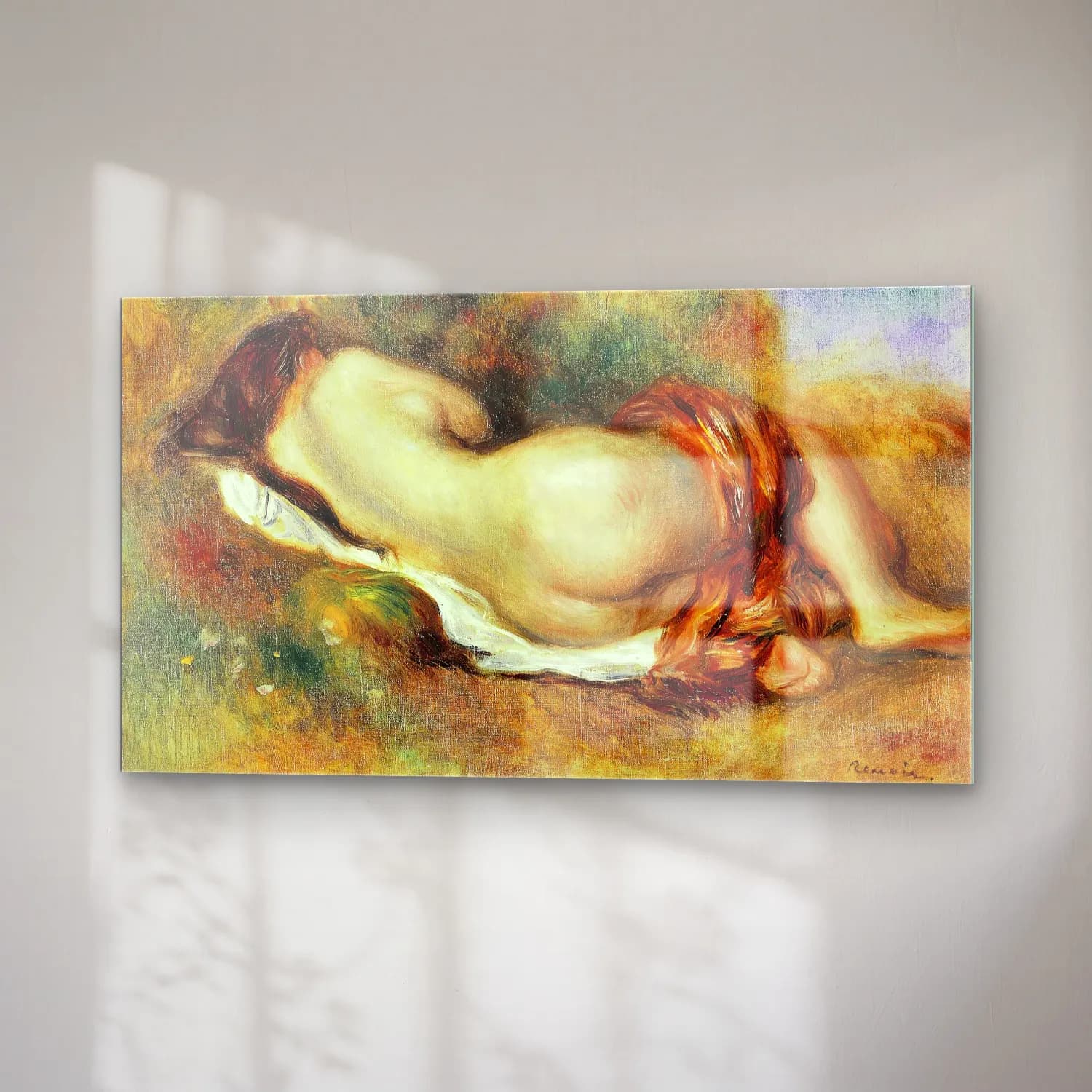 Pierre-Auguste Renoir – Nu couché cam tablo — sağ açıdan görünüm