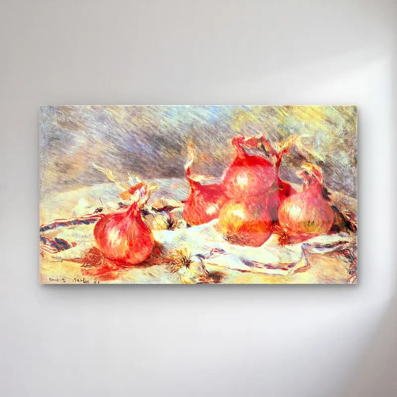 Pierre-Auguste Renoir – Onions cam tablo — Pierre-Auguste Renoir – Onions — empresyonist sebzeler