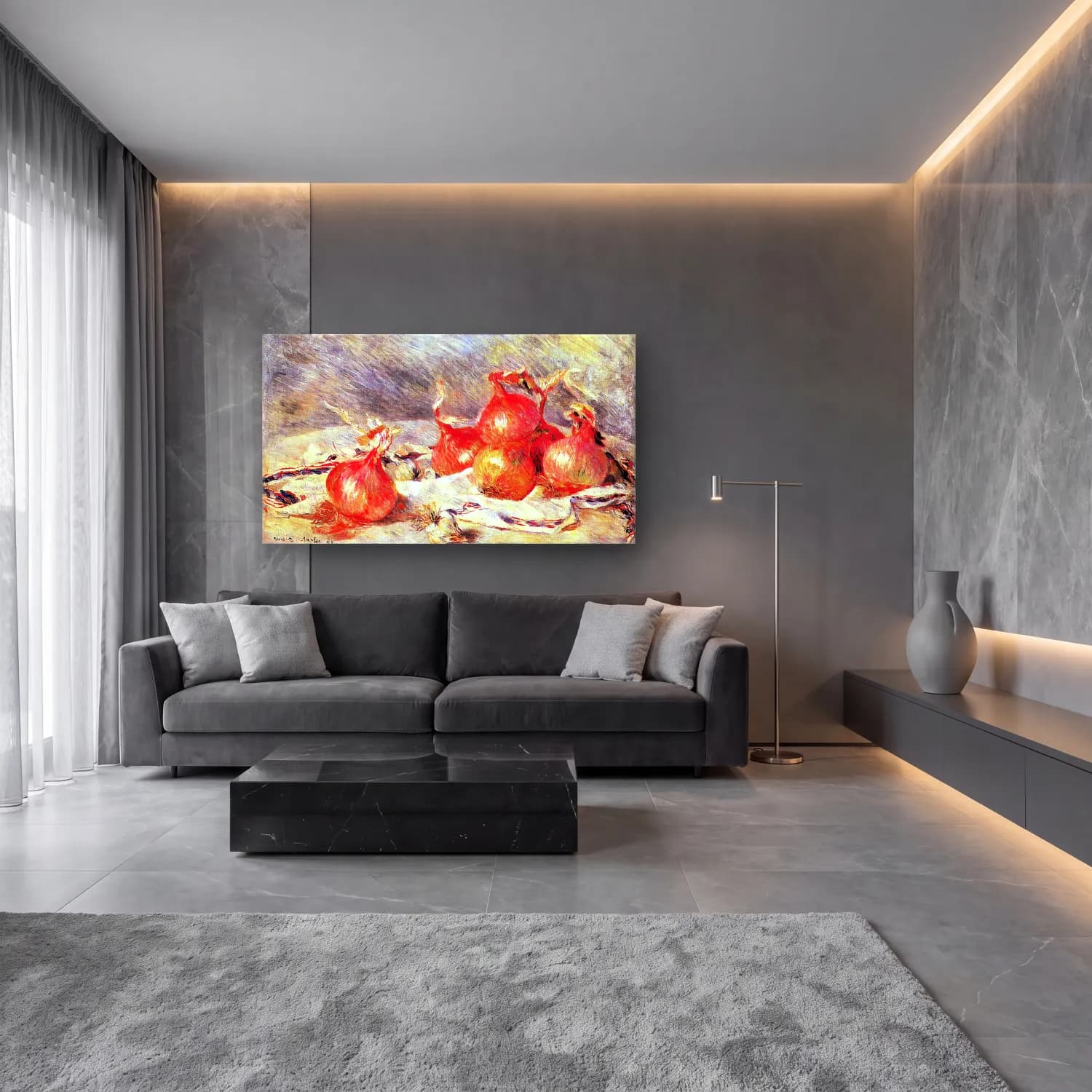 Pierre-Auguste Renoir – Onions cam tablo — lüks salon duvarında