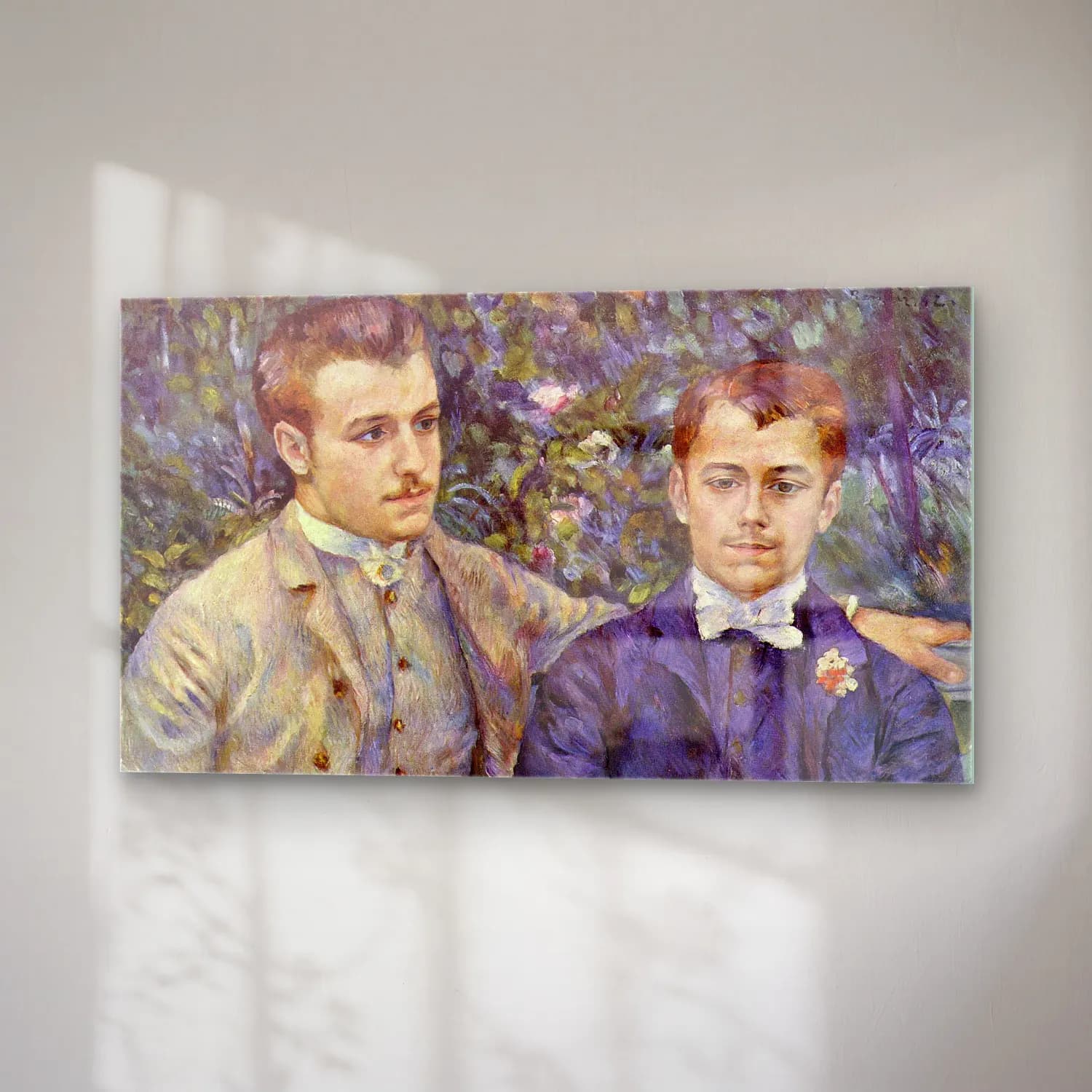 Pierre-Auguste Renoir – Portrait Charles & Georges Durand-Ruel cam tablo — sağ açıdan görünüm