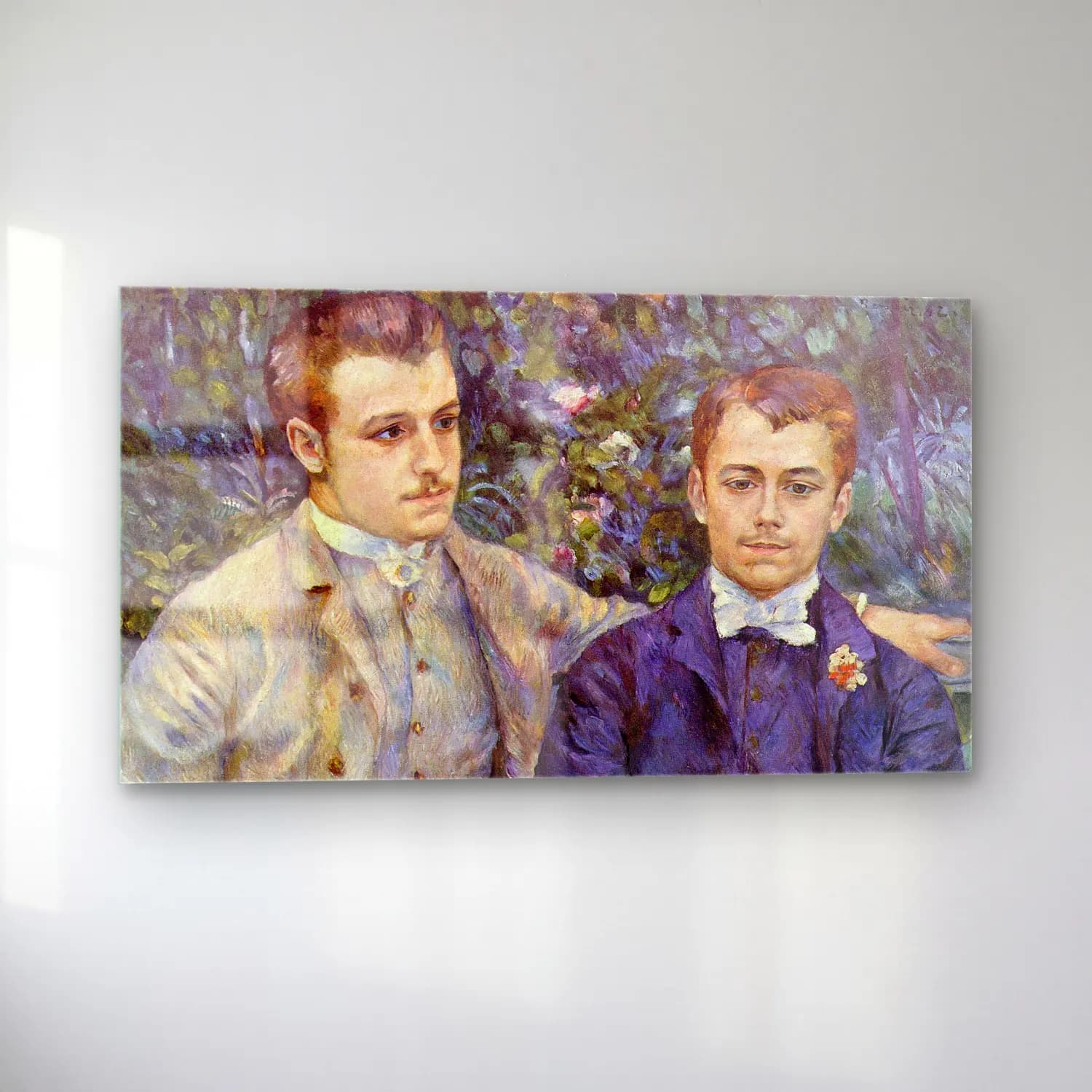 Pierre-Auguste Renoir – Portrait Charles & Georges Durand-Ruel cam tablo — sol açıdan görünüm