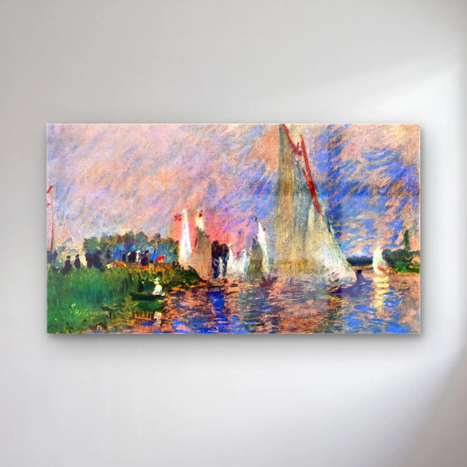 Pierre-Auguste Renoir – Regatta in Argenteuil cam tablo — Pierre-Auguste Renoir – Regatta in Argenteuil — empresyonist yelken yarışı