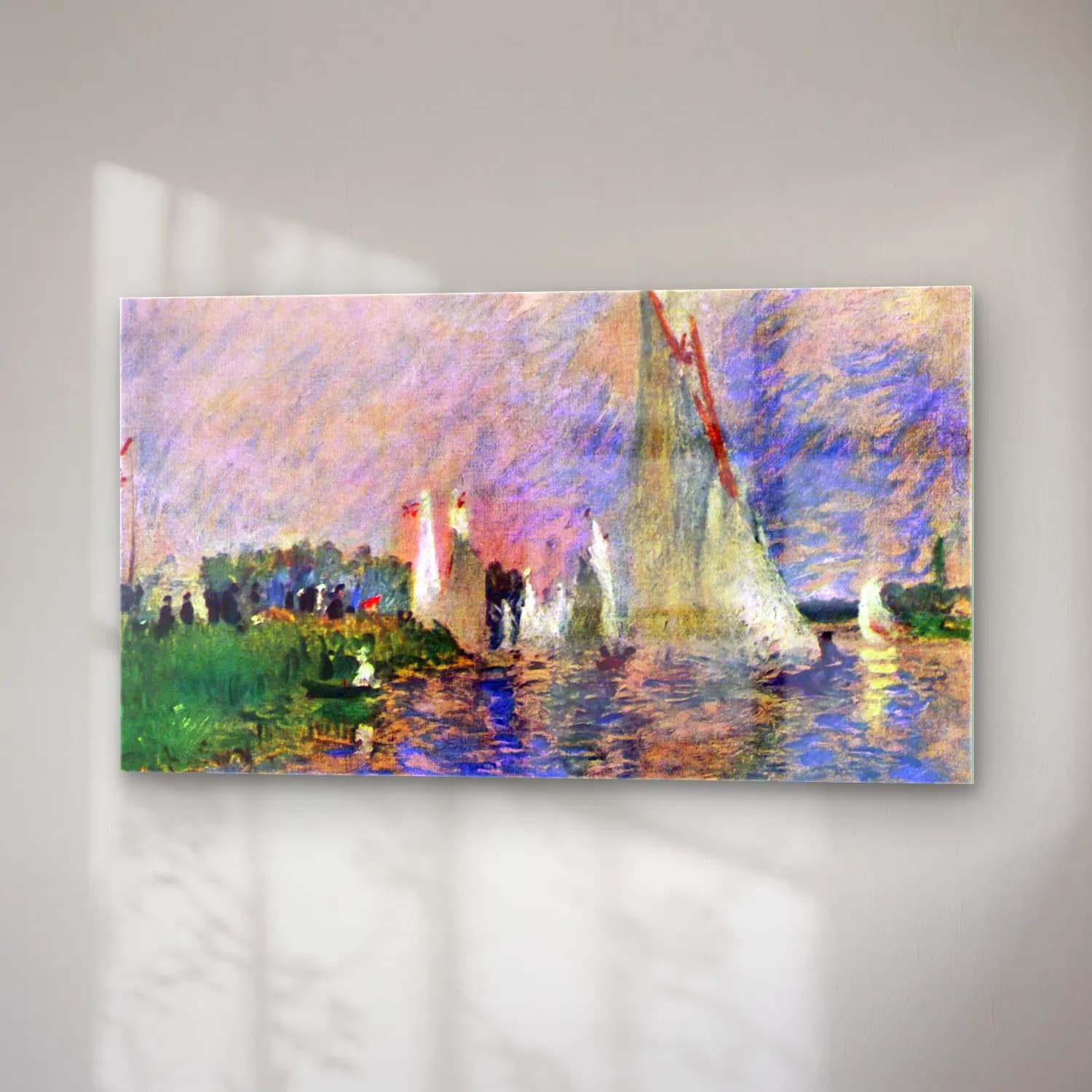 Pierre-Auguste Renoir – Regatta in Argenteuil cam tablo — sağ açıdan görünüm