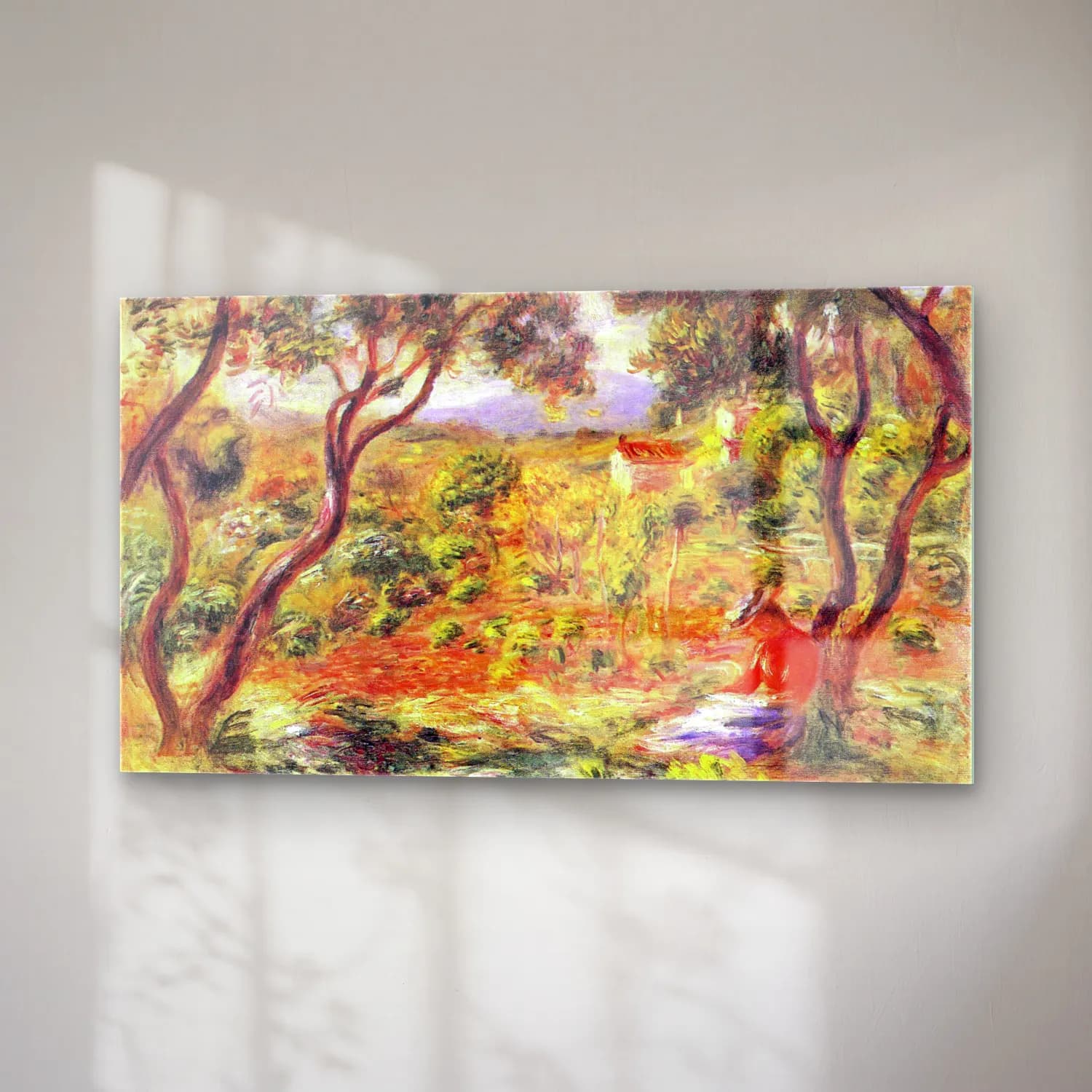 Pierre-Auguste Renoir – Vines at Cagnes cam tablo — sağ açıdan görünüm