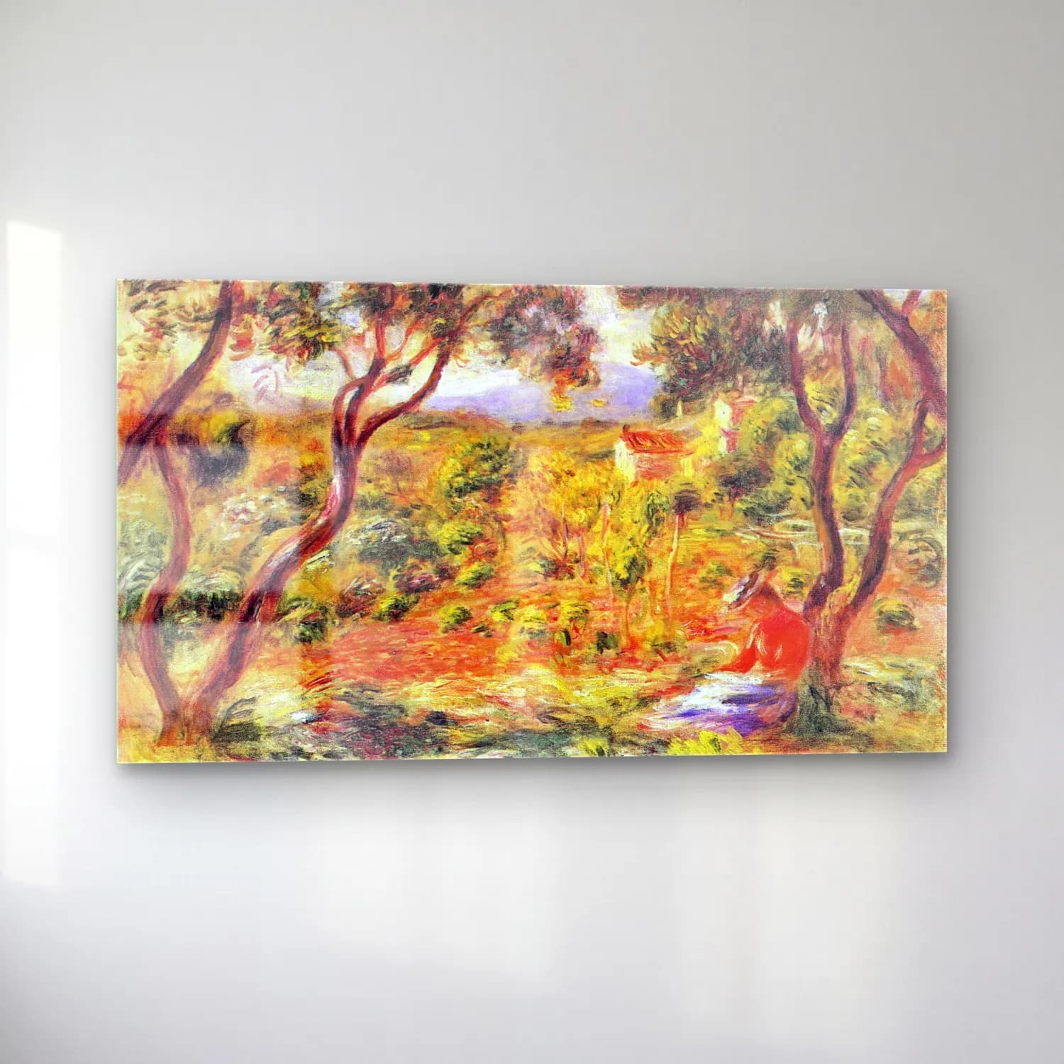 Pierre-Auguste Renoir – Vines at Cagnes cam tablo — sol açıdan görünüm