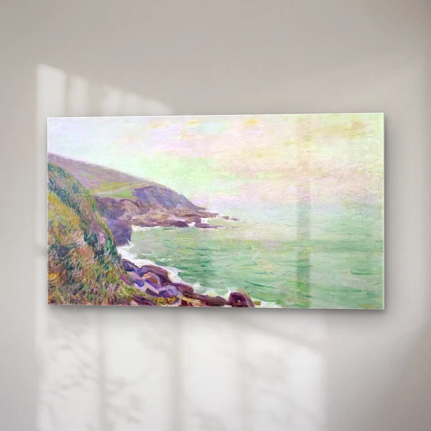 Alfred Sisley – On the Cliffs, Langland Bay, Wales cam tablo — sağ açıdan görünüm