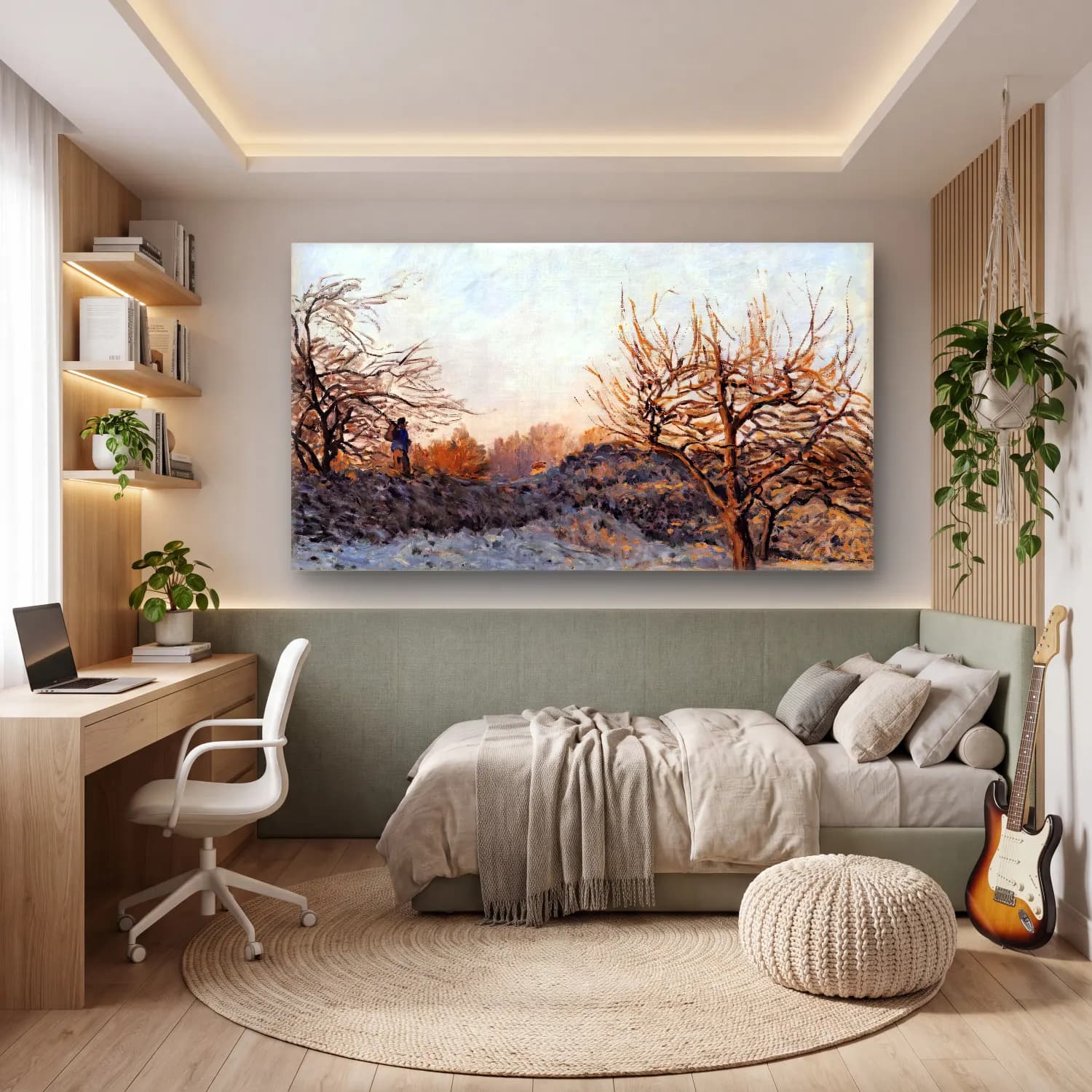 Alfred Sisley – The Frost cam tablo — genç odasında