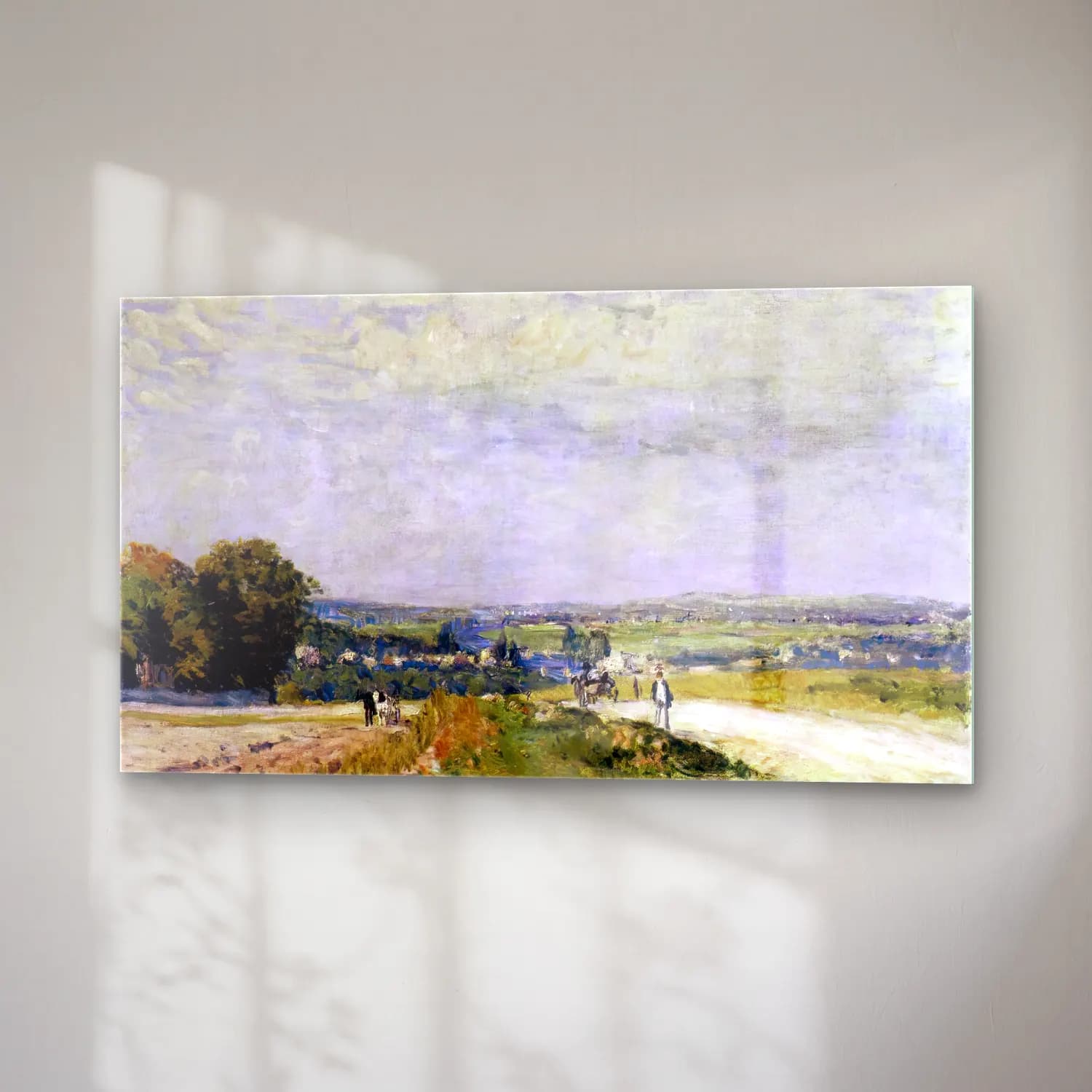 Alfred Sisley – The Road to Montbuisson at Louveciennes cam tablo — sağ açıdan görünüm