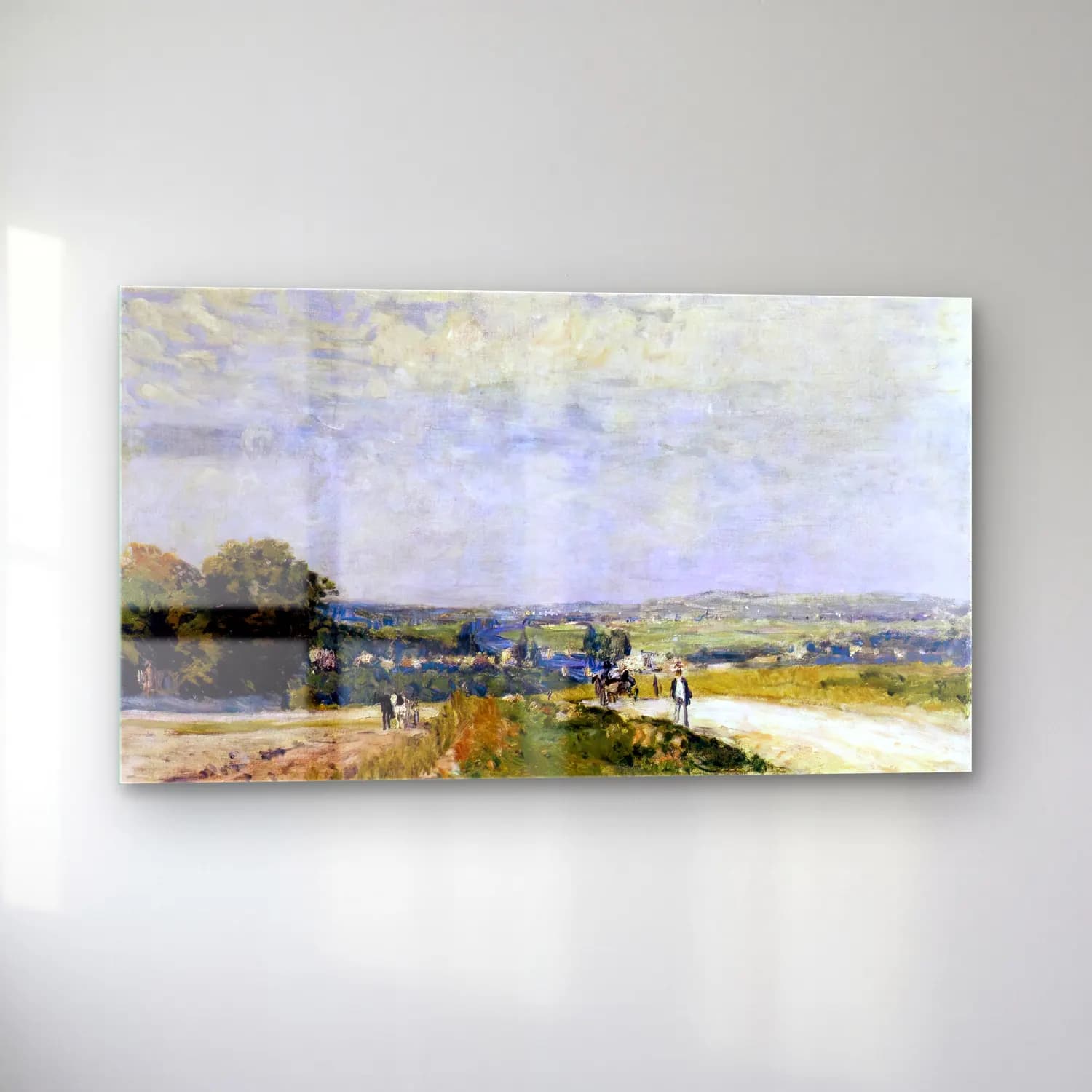 Alfred Sisley – The Road to Montbuisson at Louveciennes cam tablo — sol açıdan görünüm