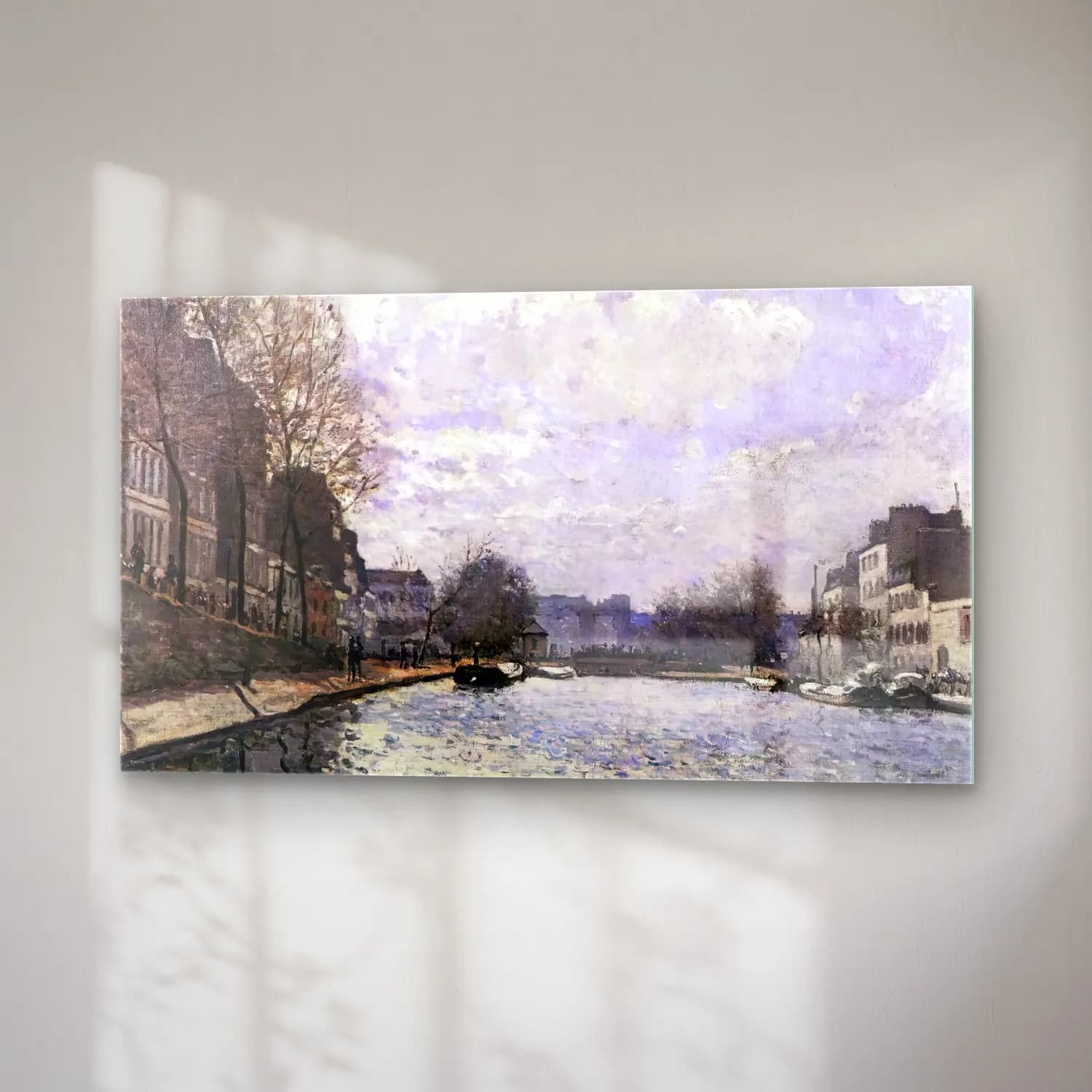 Alfred Sisley – The Saint-Martin Canal in Paris cam tablo — sağ açıdan görünüm