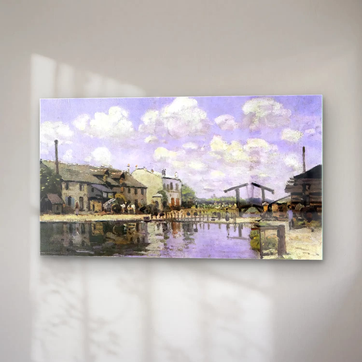 Alfred Sisley – The Saint-Martin Canal cam tablo — sağ açıdan görünüm