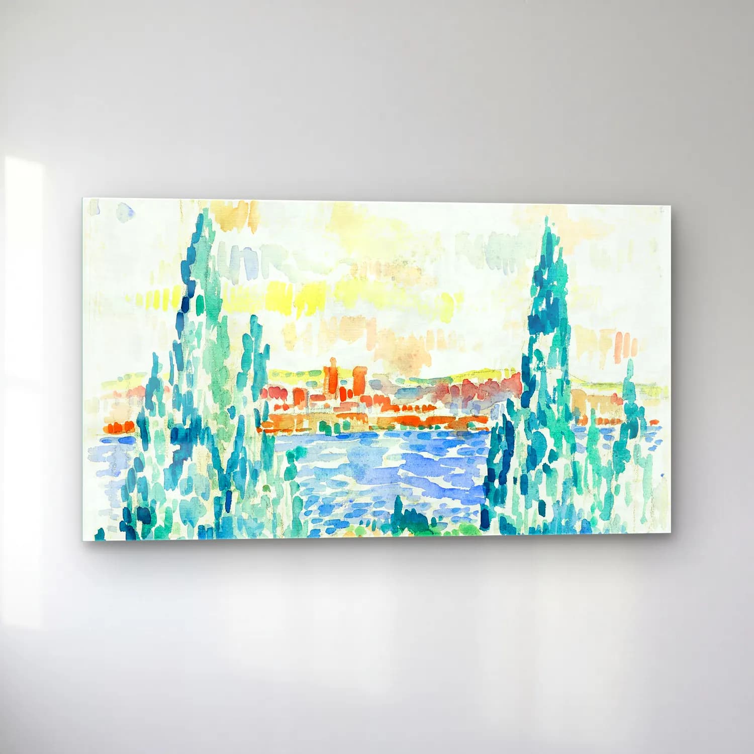 Henri Edmond Cross – Antibes--painting-by Henri-Edmond-Cross cam tablo — sol açıdan görünüm