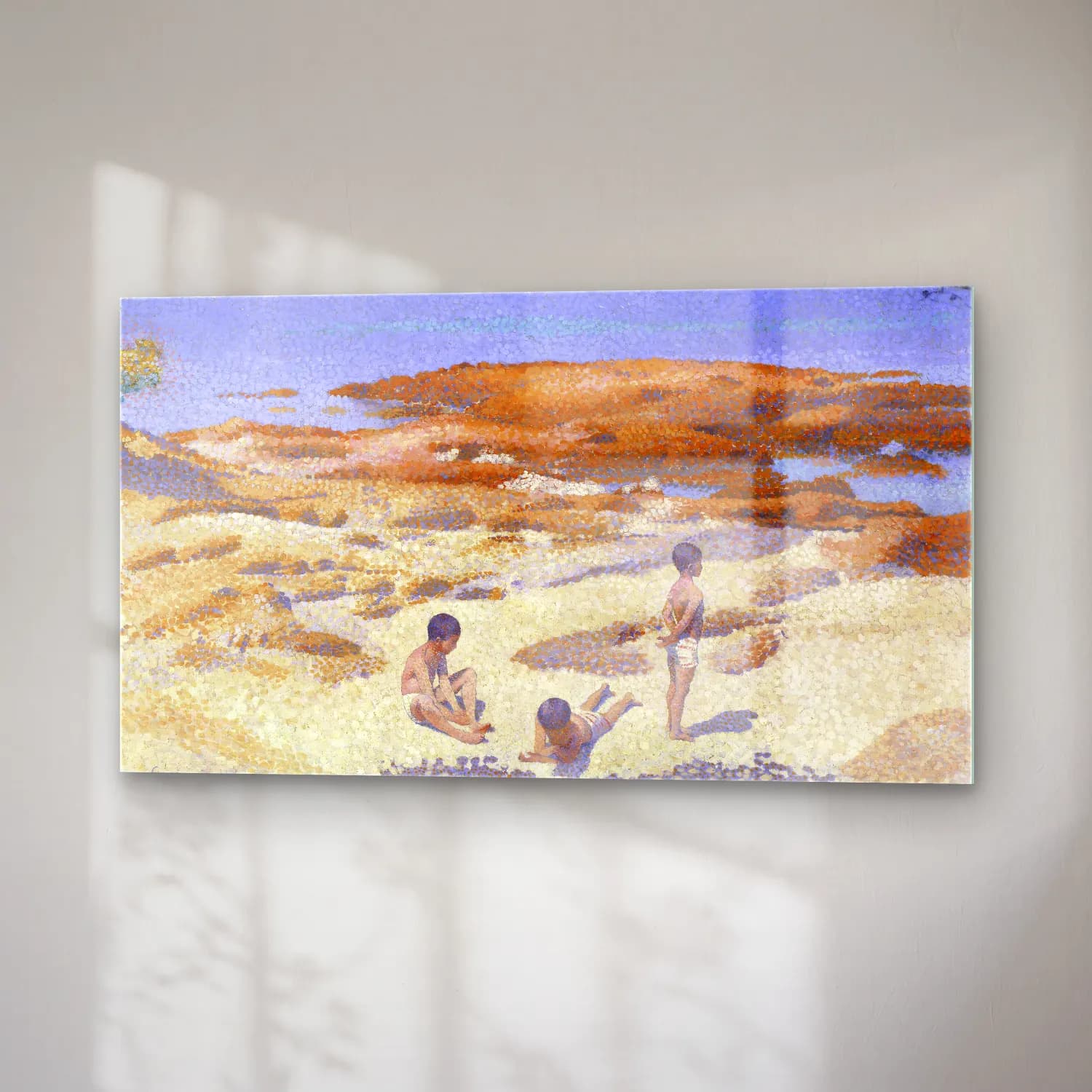 Henri Edmond Cross – Beach-at-Cabasson--painting-by-Henri-Edmond-Cross cam tablo — sağ açıdan görünüm