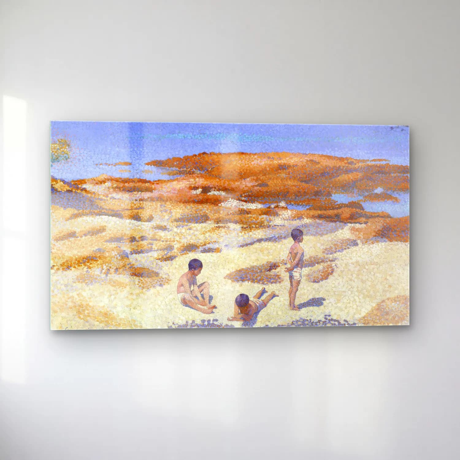Henri Edmond Cross – Beach-at-Cabasson--painting-by-Henri-Edmond-Cross cam tablo — sol açıdan görünüm