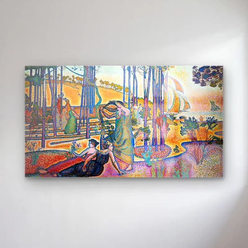 Henri Edmond Cross – Evening Air cam tablo — Henri Edmond Cross – Evening Air — empresyonist dansçılar